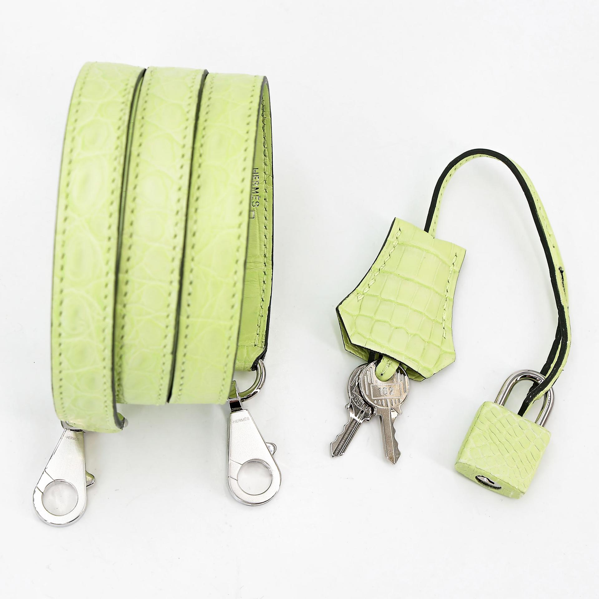 Unused ( Rank NS ) HERMÈS Kelly 25 Jaune Bourgeon (R9) Matte Alligator Palladium hardware B (2023) - 20