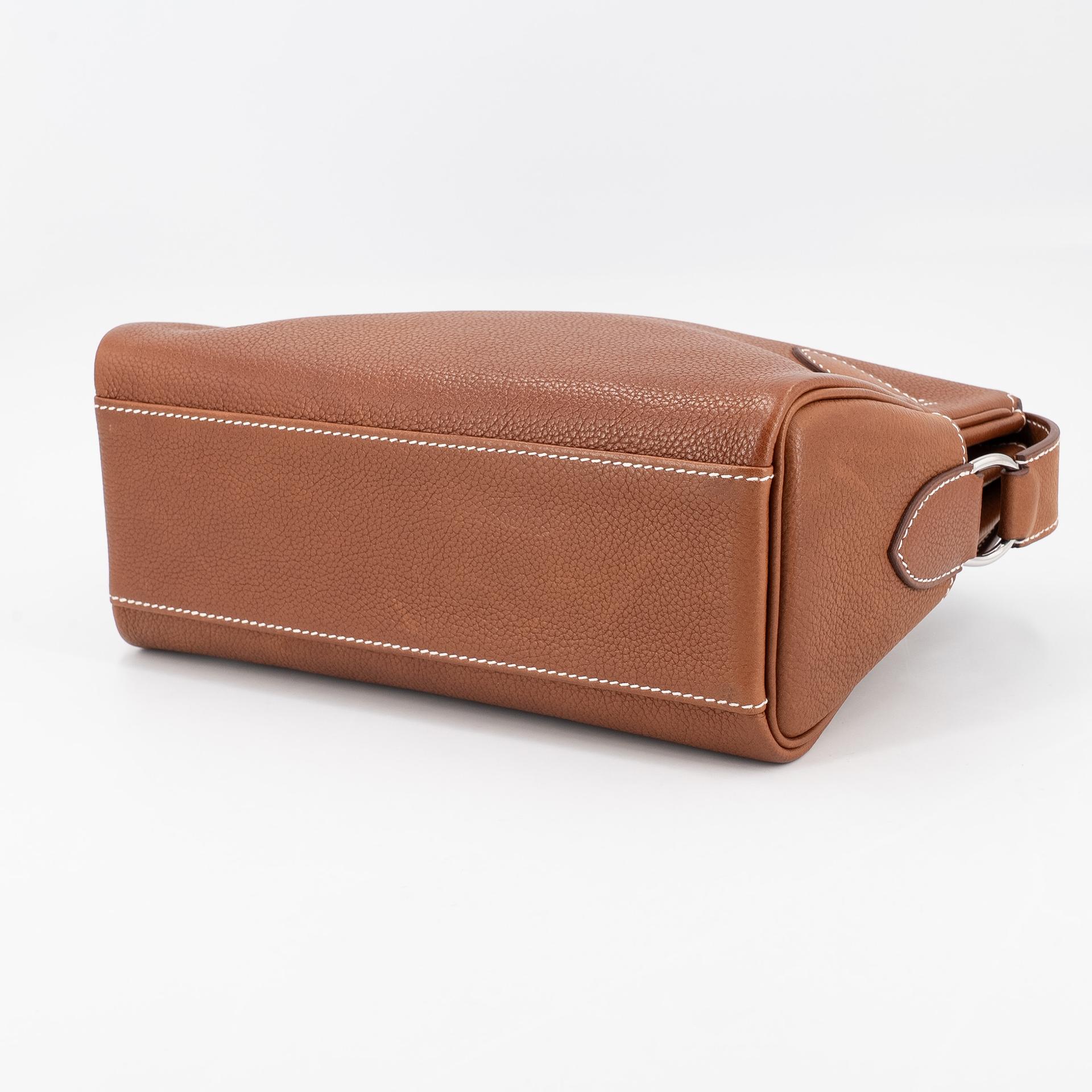 Brand New ( Rank N ) HERMÈS Kelly Messenger PM Fauve (34) Barenia Palladium hardware K (2025) - 9