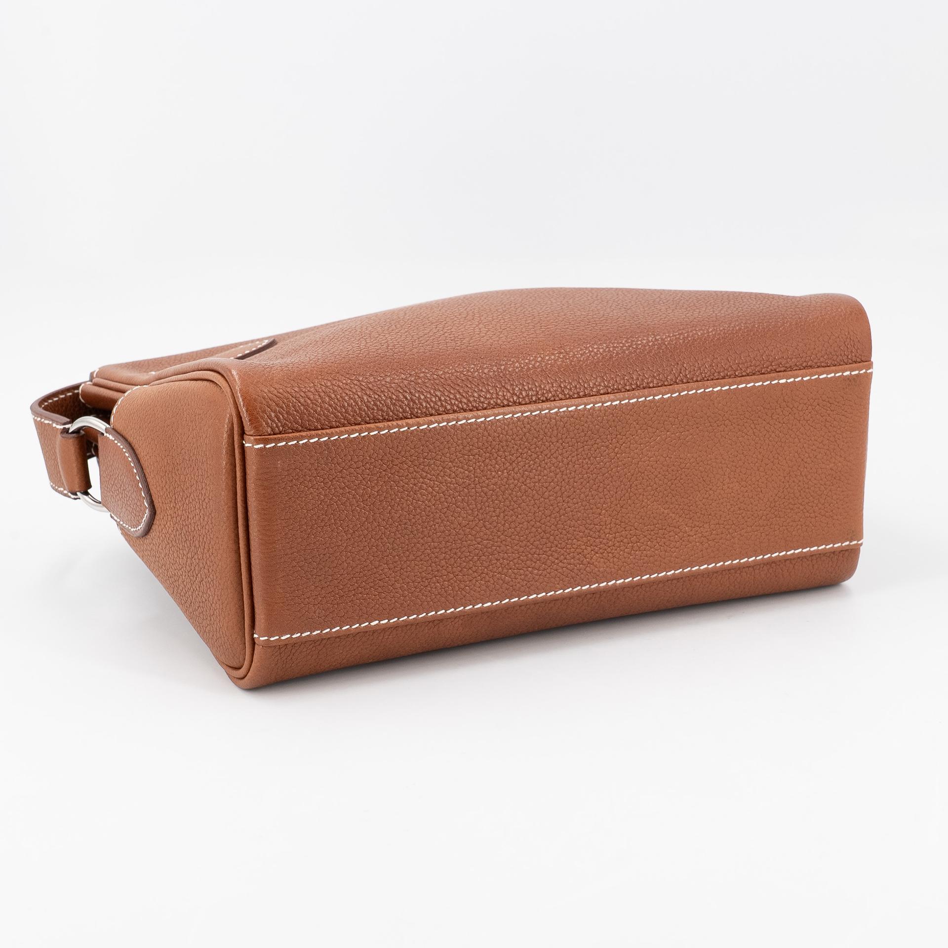 Brand New ( Rank N ) HERMÈS Kelly Messenger PM Fauve (34) Barenia Palladium hardware K (2025) - 8