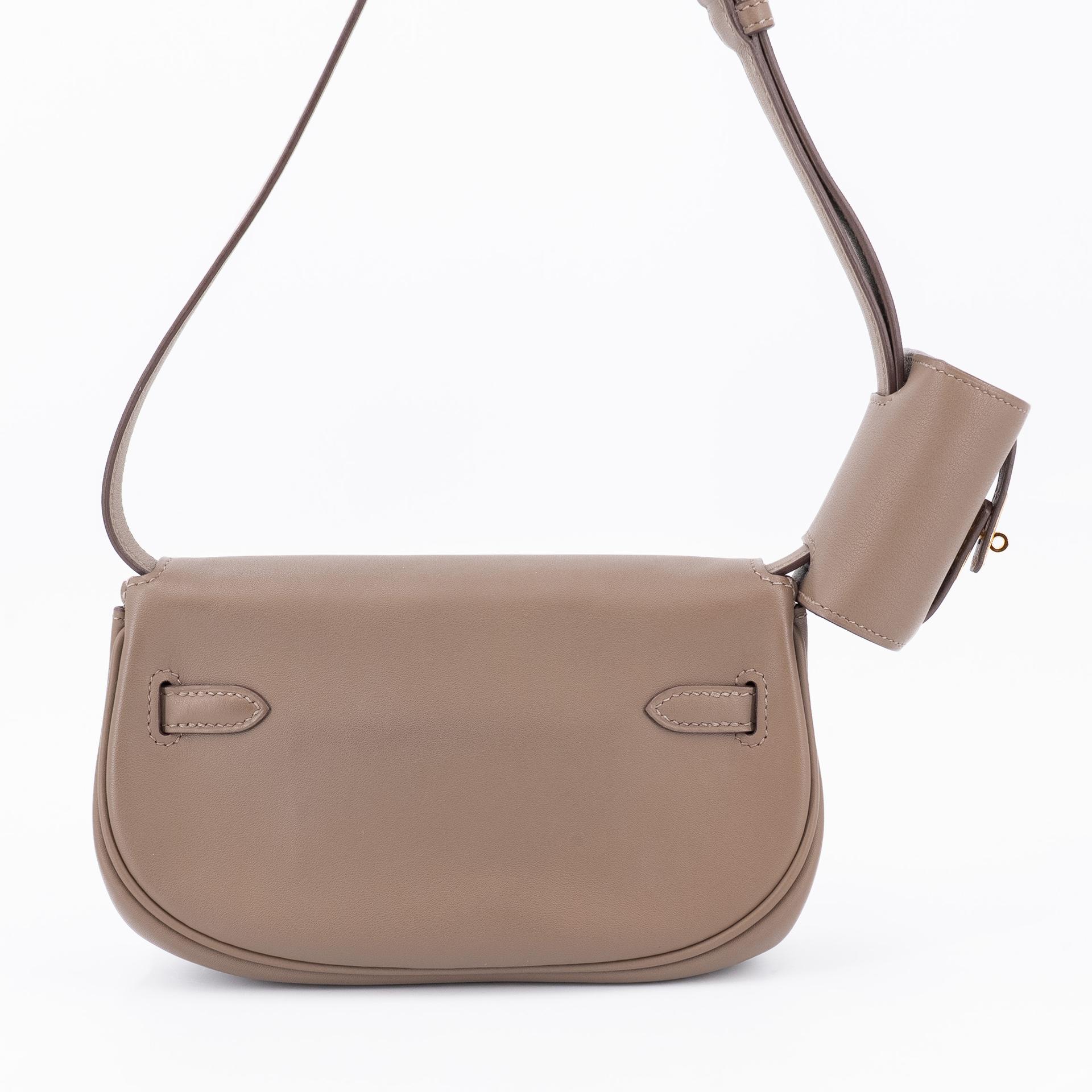 Excellent ( Rank SA ) HERMÈS Kelly Moove Etoupe (18) Swift Gold hardware B (2023) - 2