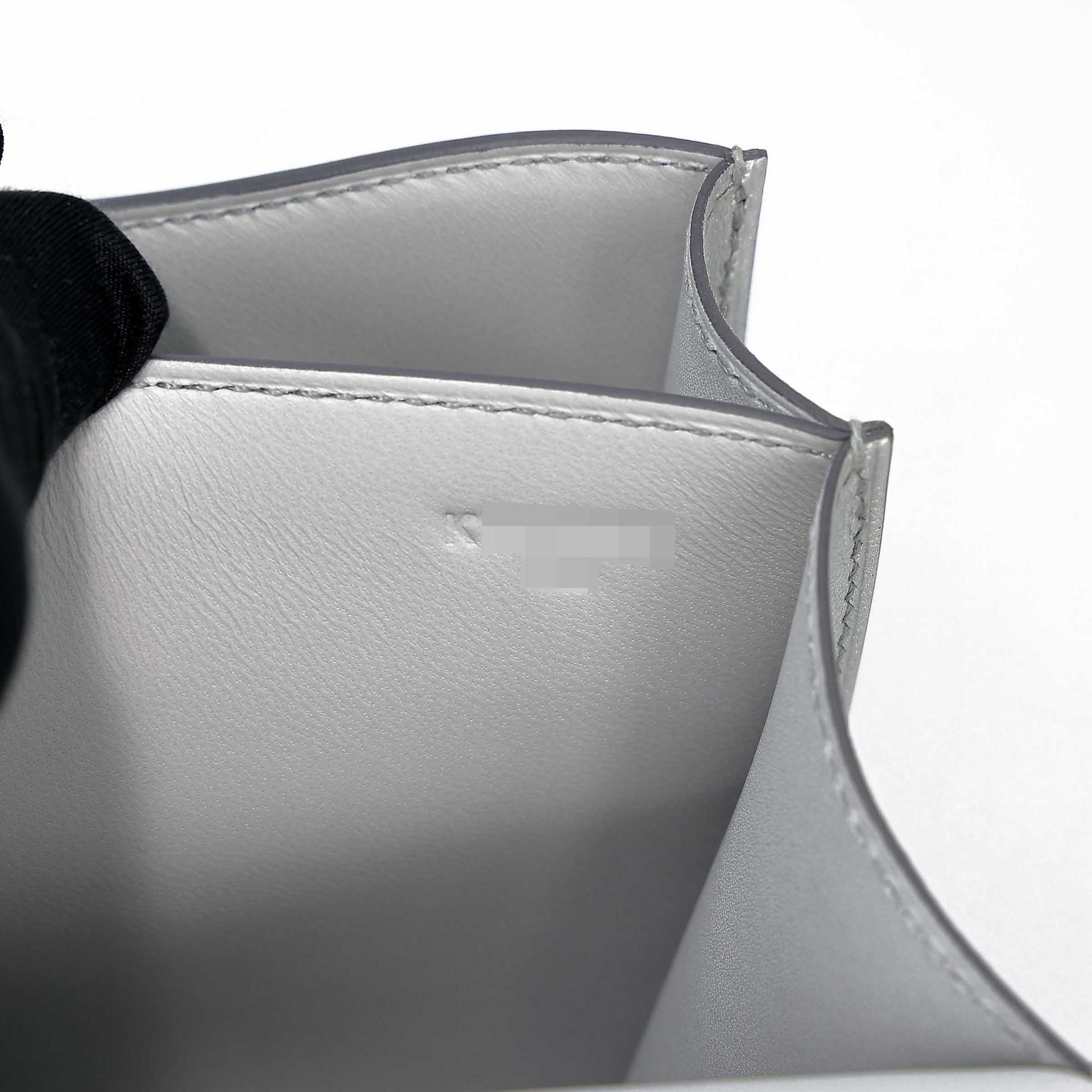 全新 HERMÈS 愛馬仕 Constance 康康 Mini 19 05 銀色 Argent Chevre山羊皮 銀扣 K刻 2025年 - 14