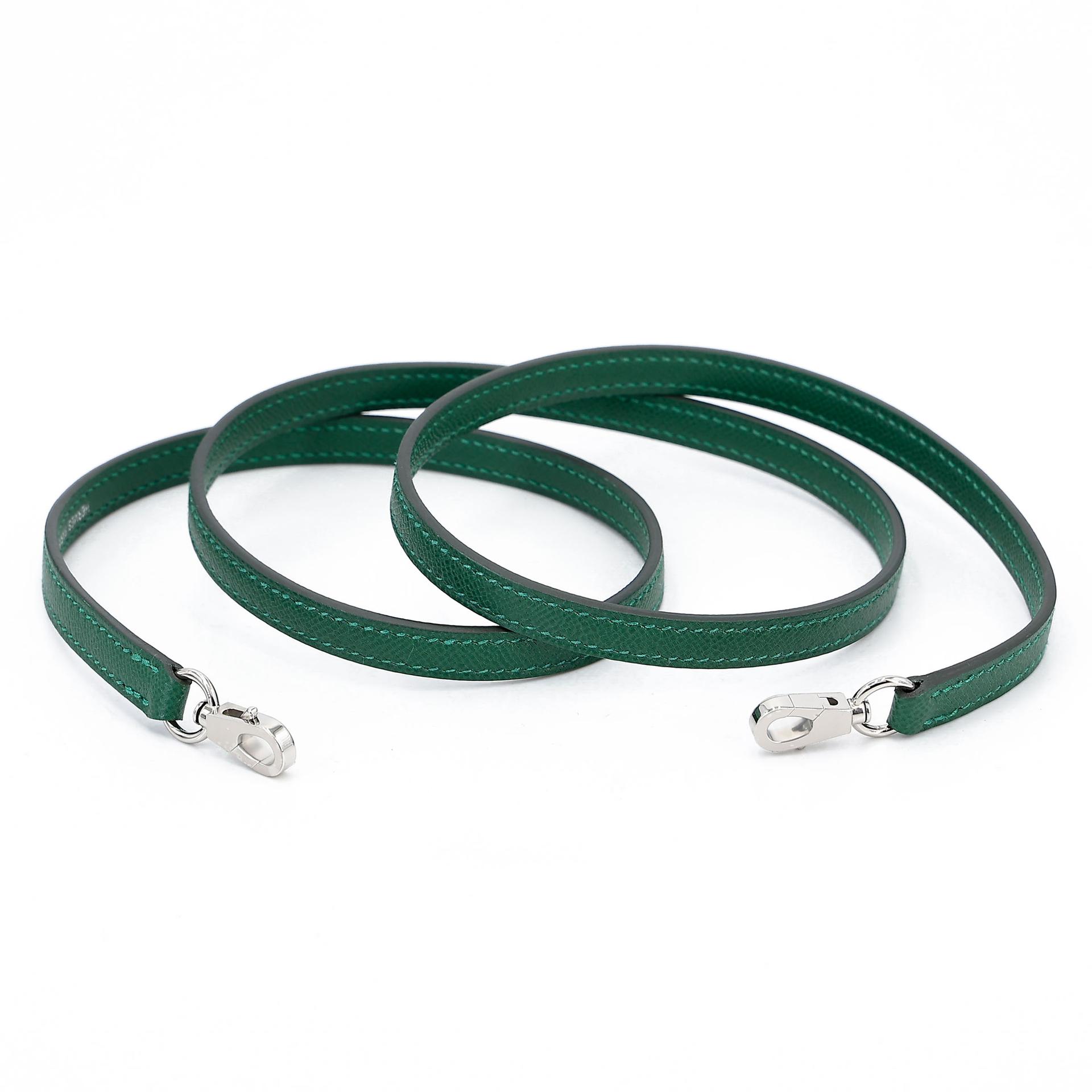 全新 HERMÈS 爱马仕 Mini Kelly 二代 65 Vert Moyen 宝石绿 Madame皮 银扣 W刻 2024年 - 19