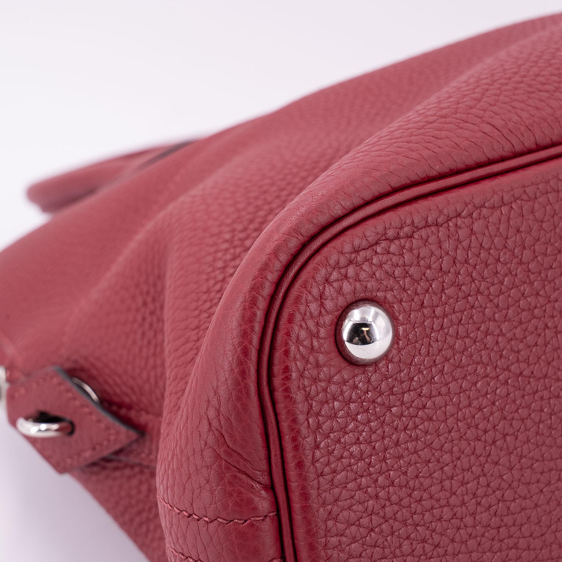 ランク A HERMÈS エルメス ボリード31 ルージュグレナ (K1) トリヨン シルバー金具 X刻印 - 13