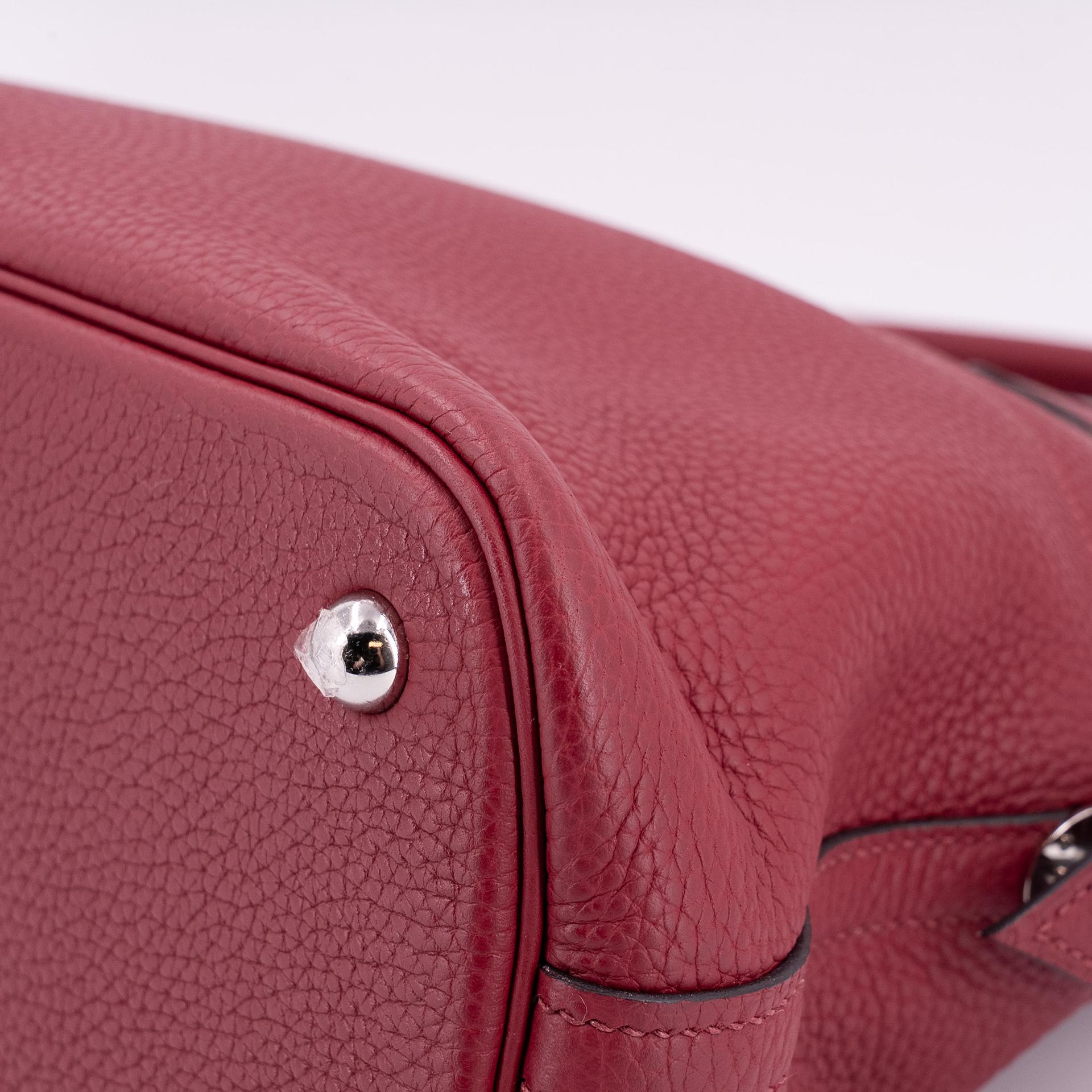 ランク A HERMÈS エルメス ボリード31 ルージュグレナ (K1) トリヨン シルバー金具 X刻印 - 12