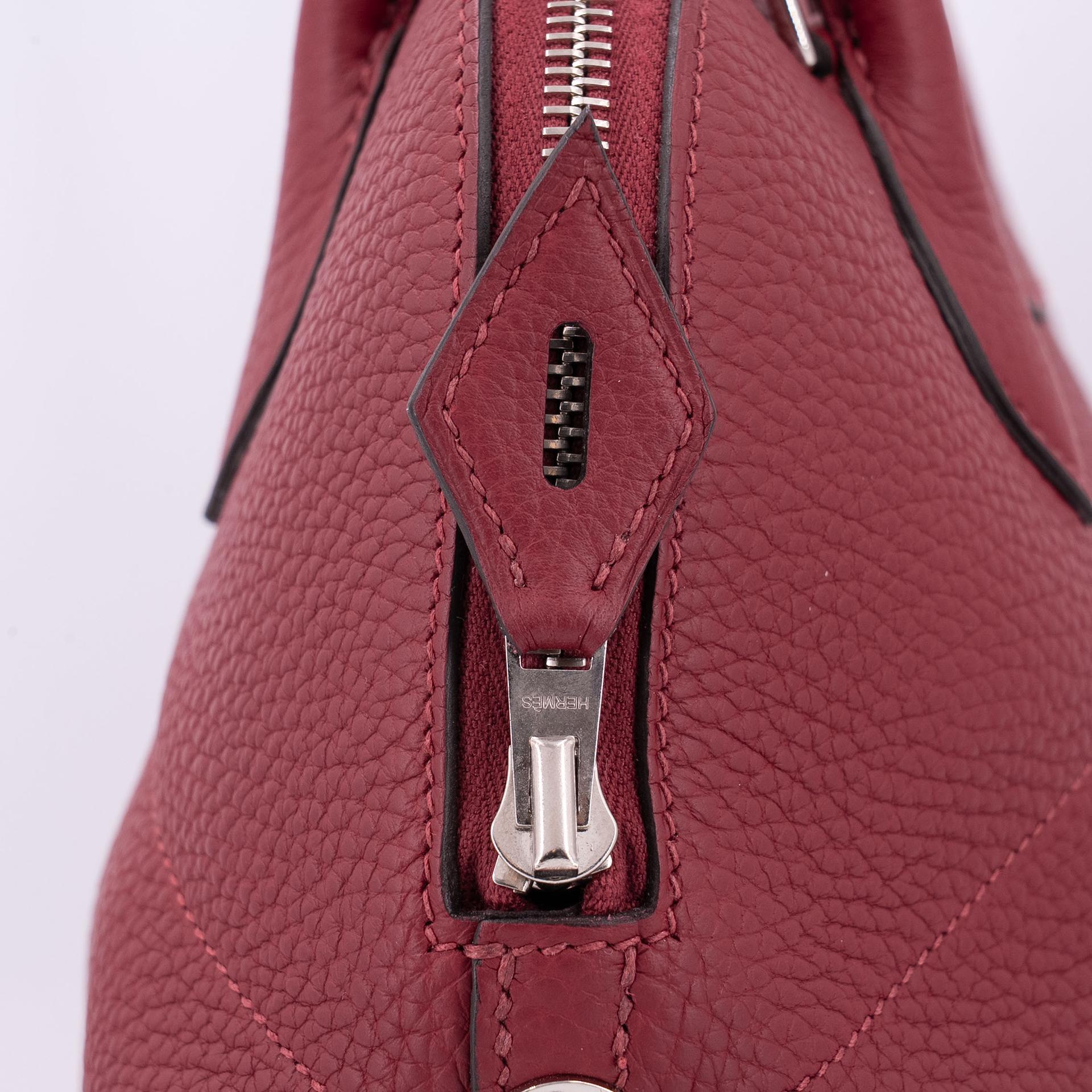 ランク A HERMÈS エルメス ボリード31 ルージュグレナ (K1) トリヨン シルバー金具 X刻印 - 17