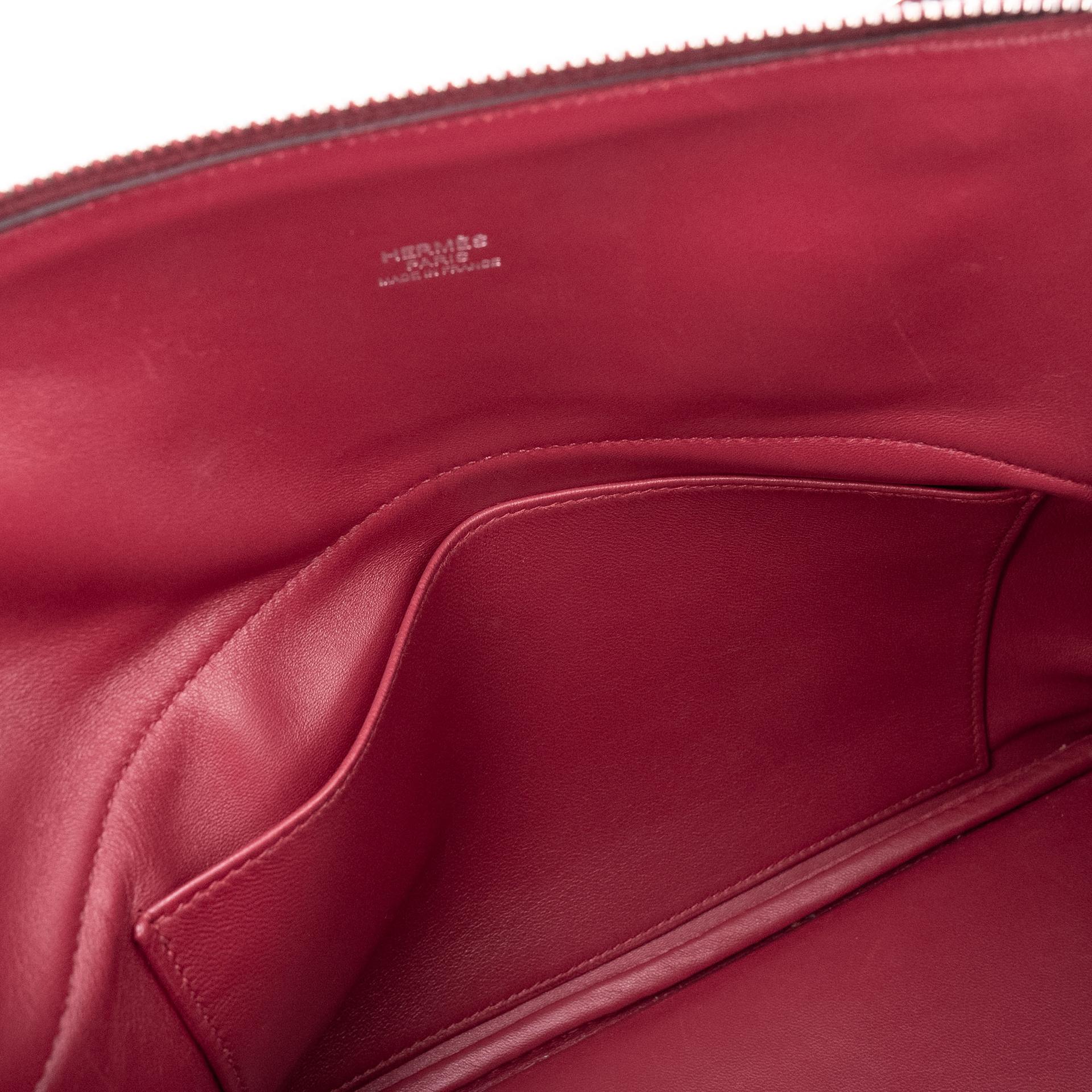 ランク A HERMÈS エルメス ボリード31 ルージュグレナ (K1) トリヨン シルバー金具 X刻印 - 21