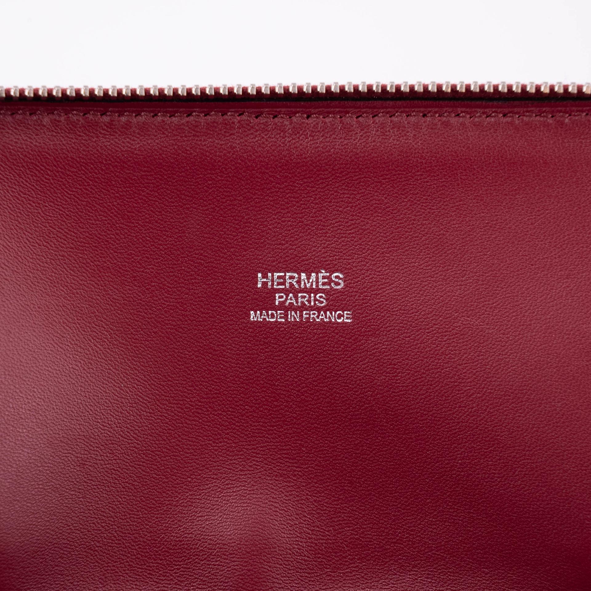 ランク A HERMÈS エルメス ボリード31 ルージュグレナ (K1) トリヨン シルバー金具 X刻印 - 18