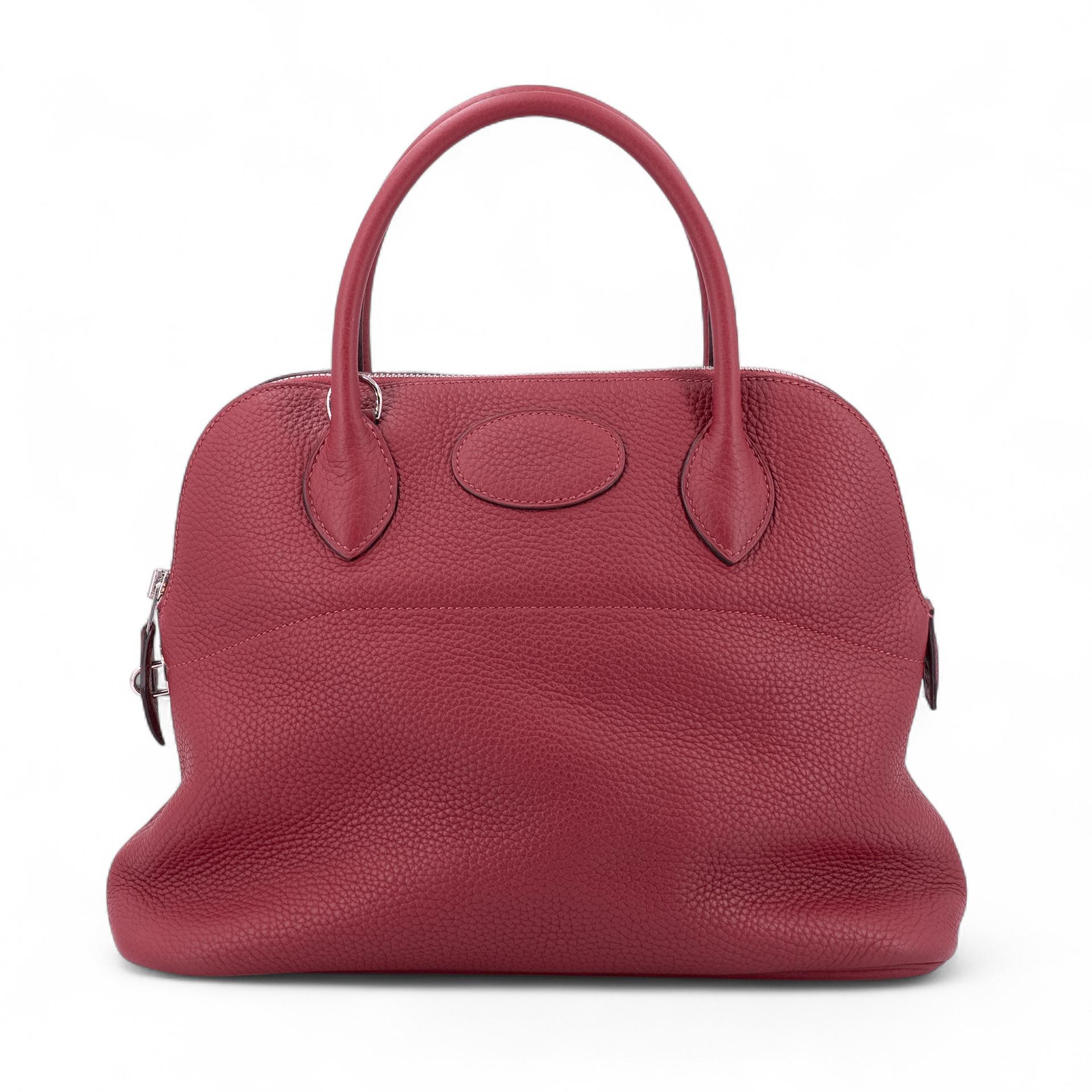 ランク A HERMÈS エルメス ボリード31 ルージュグレナ (K1) トリヨン シルバー金具 X刻印 - 1
