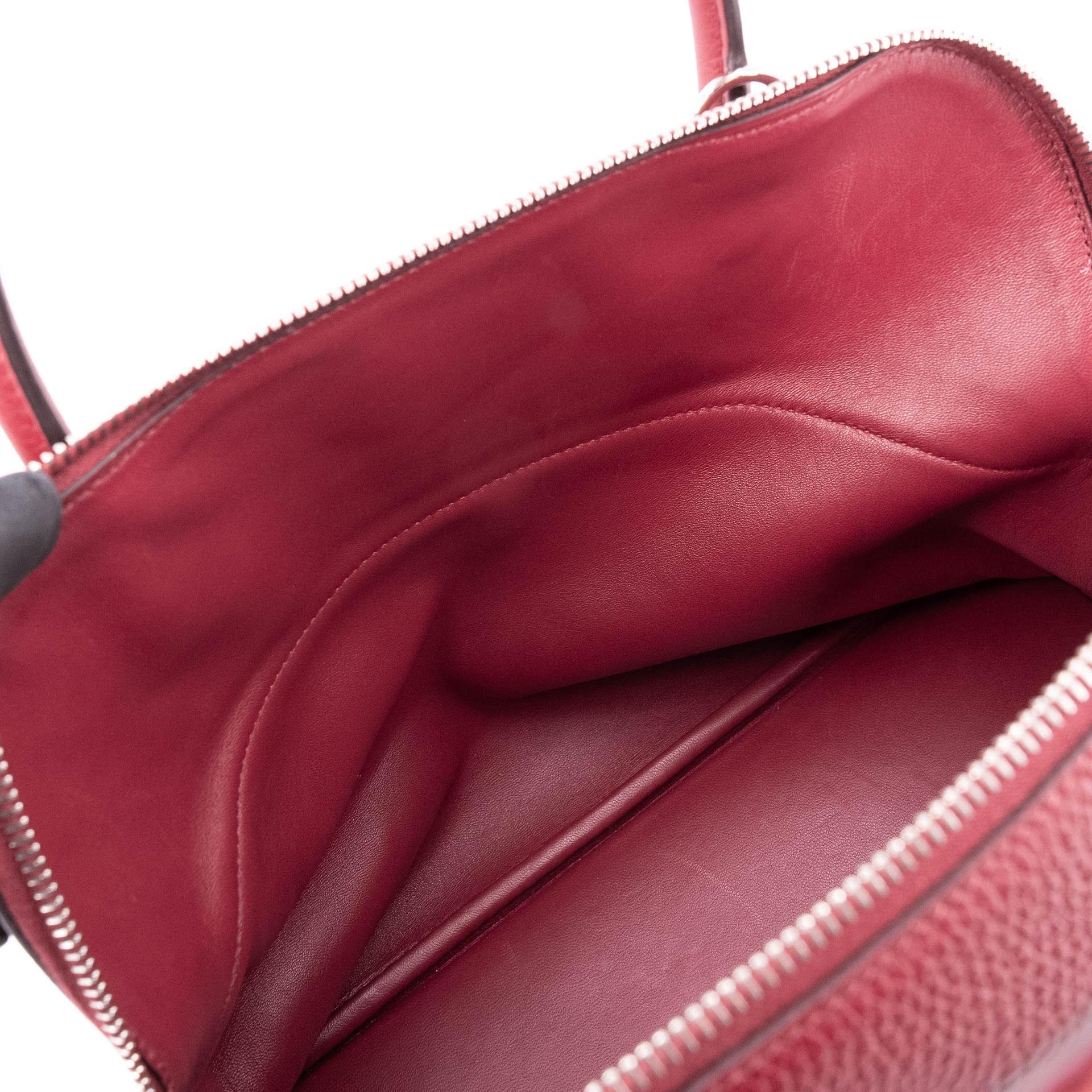 ランク A HERMÈS エルメス ボリード31 ルージュグレナ (K1) トリヨン シルバー金具 X刻印 - 20