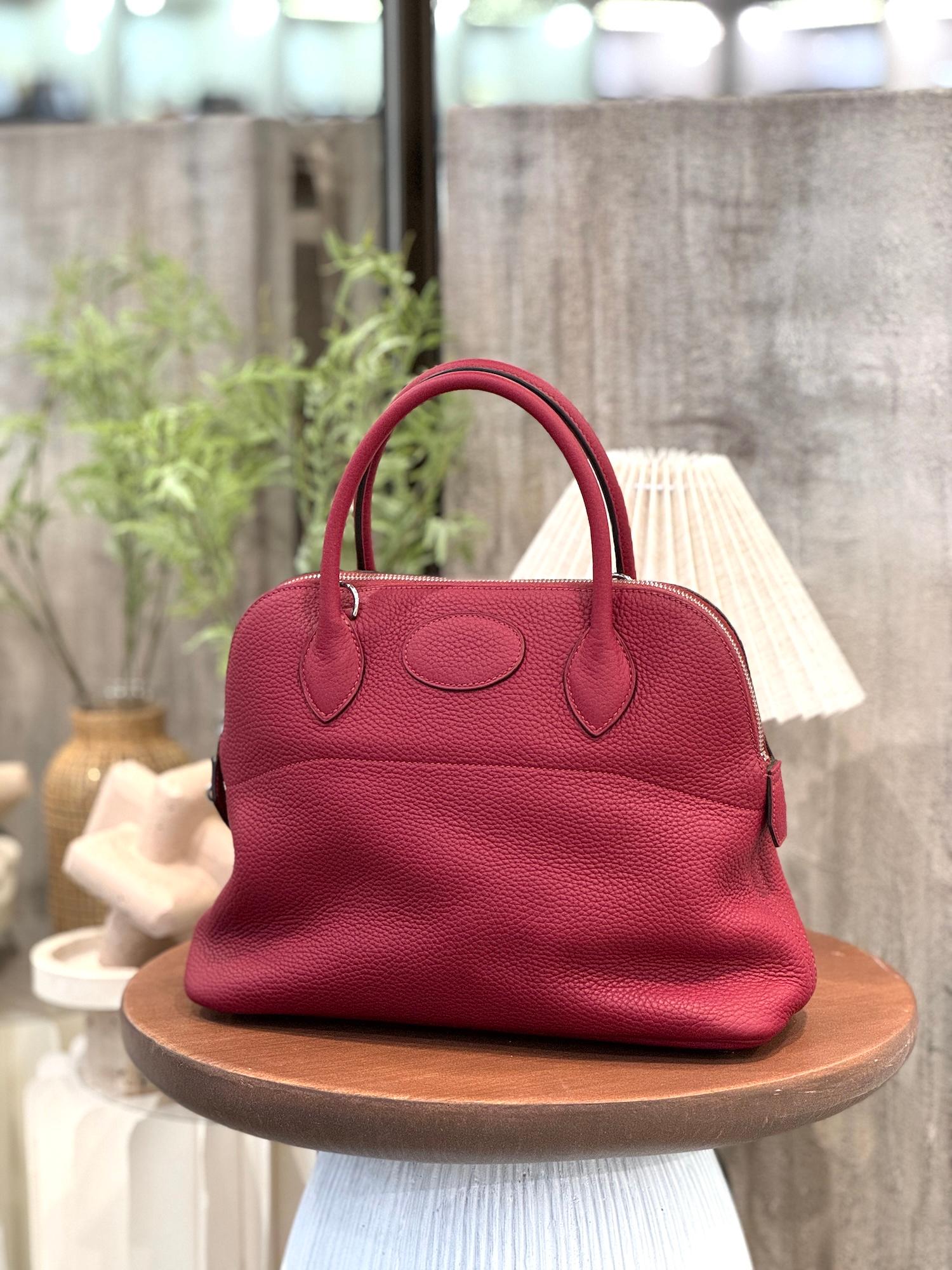 ランク A HERMÈS エルメス ボリード31 ルージュグレナ (K1) トリヨン シルバー金具 X刻印 - 4