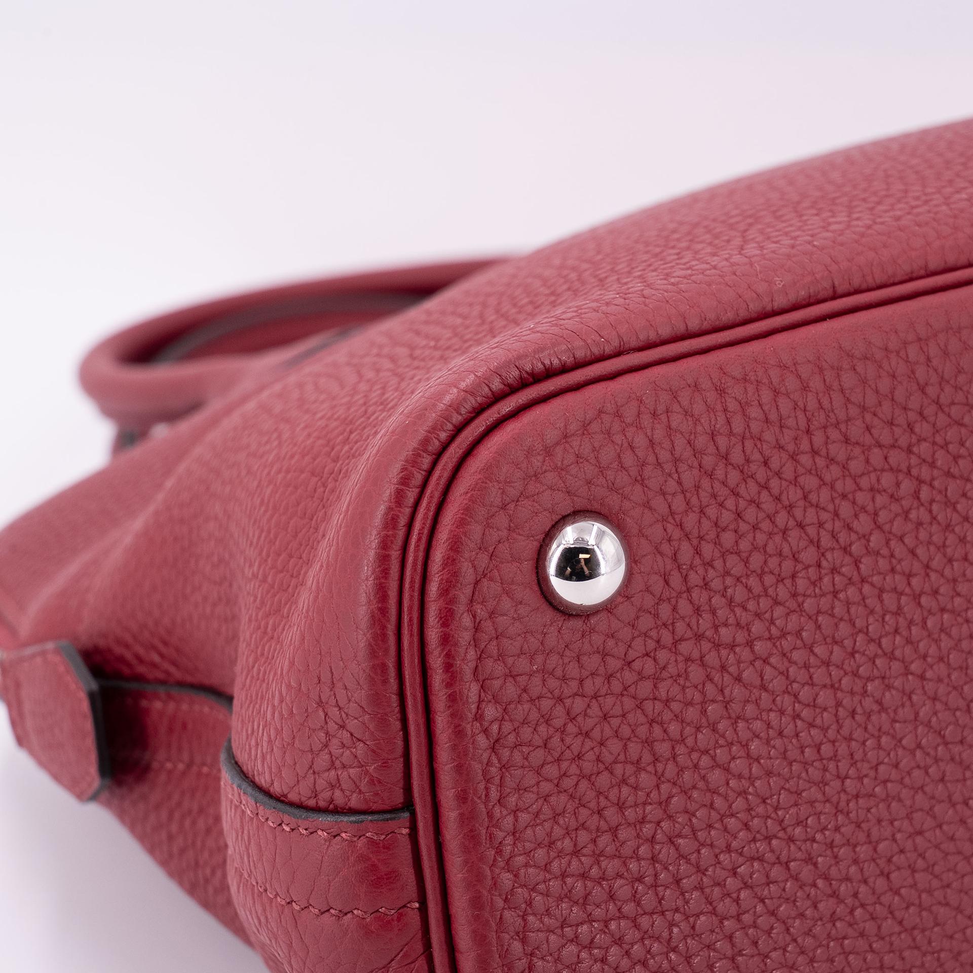 ランク A HERMÈS エルメス ボリード31 ルージュグレナ (K1) トリヨン シルバー金具 X刻印 - 10