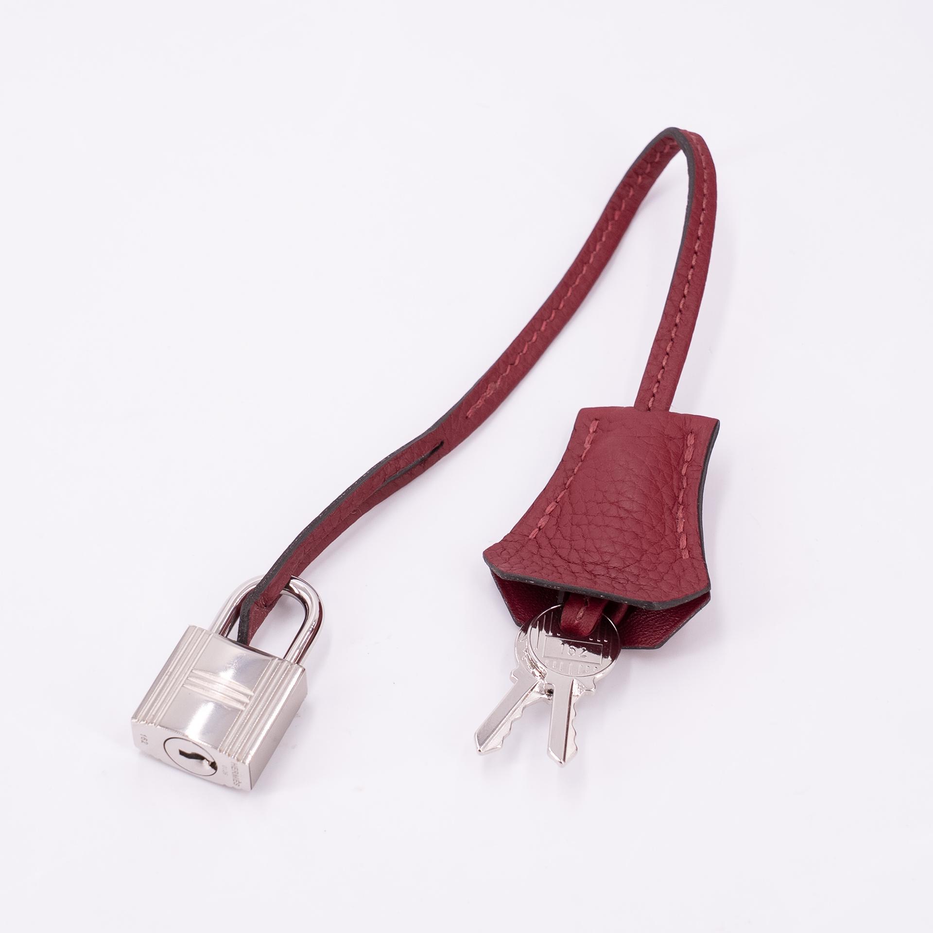 ランク A HERMÈS エルメス ボリード31 ルージュグレナ (K1) トリヨン シルバー金具 X刻印 - 22