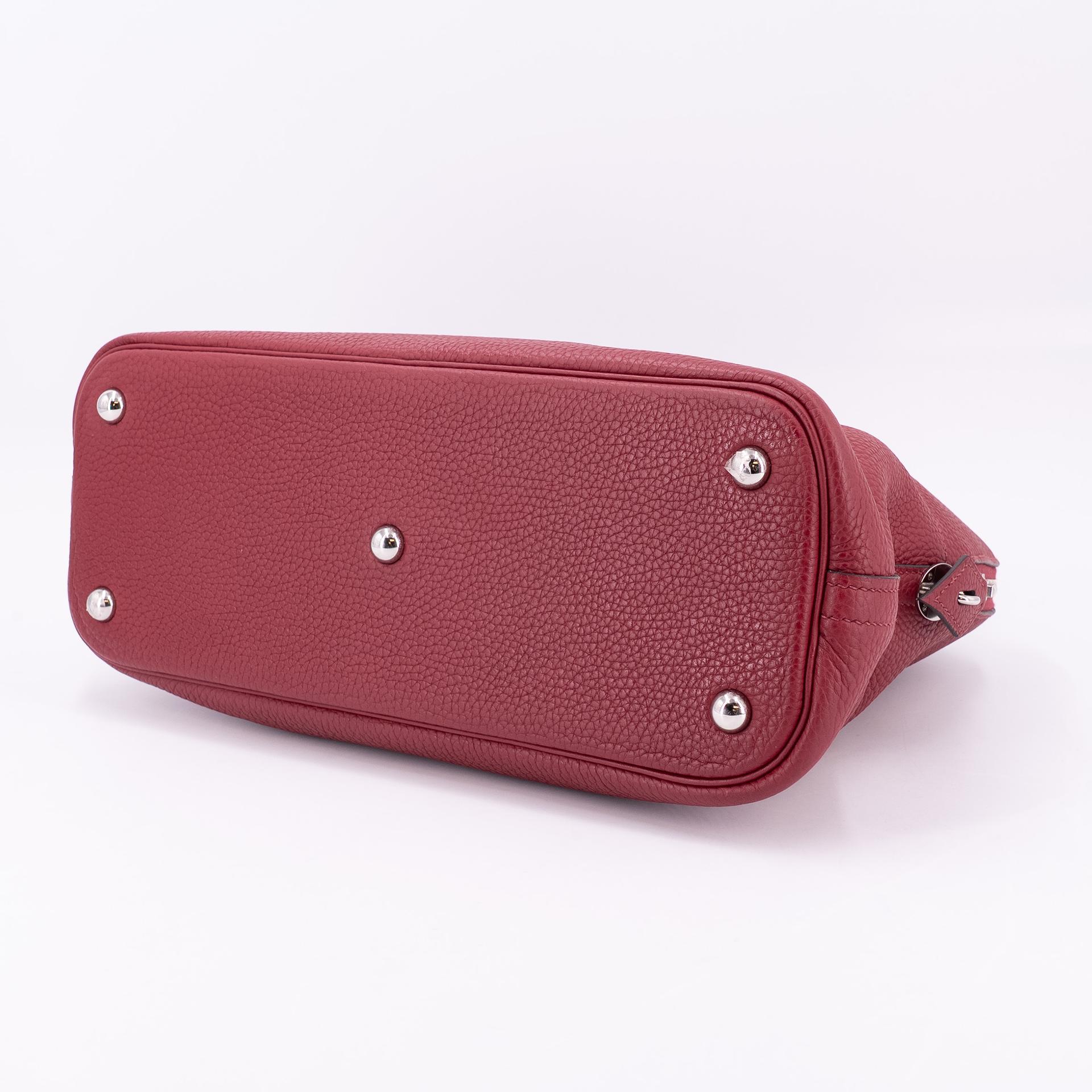 ランク A HERMÈS エルメス ボリード31 ルージュグレナ (K1) トリヨン シルバー金具 X刻印 - 8