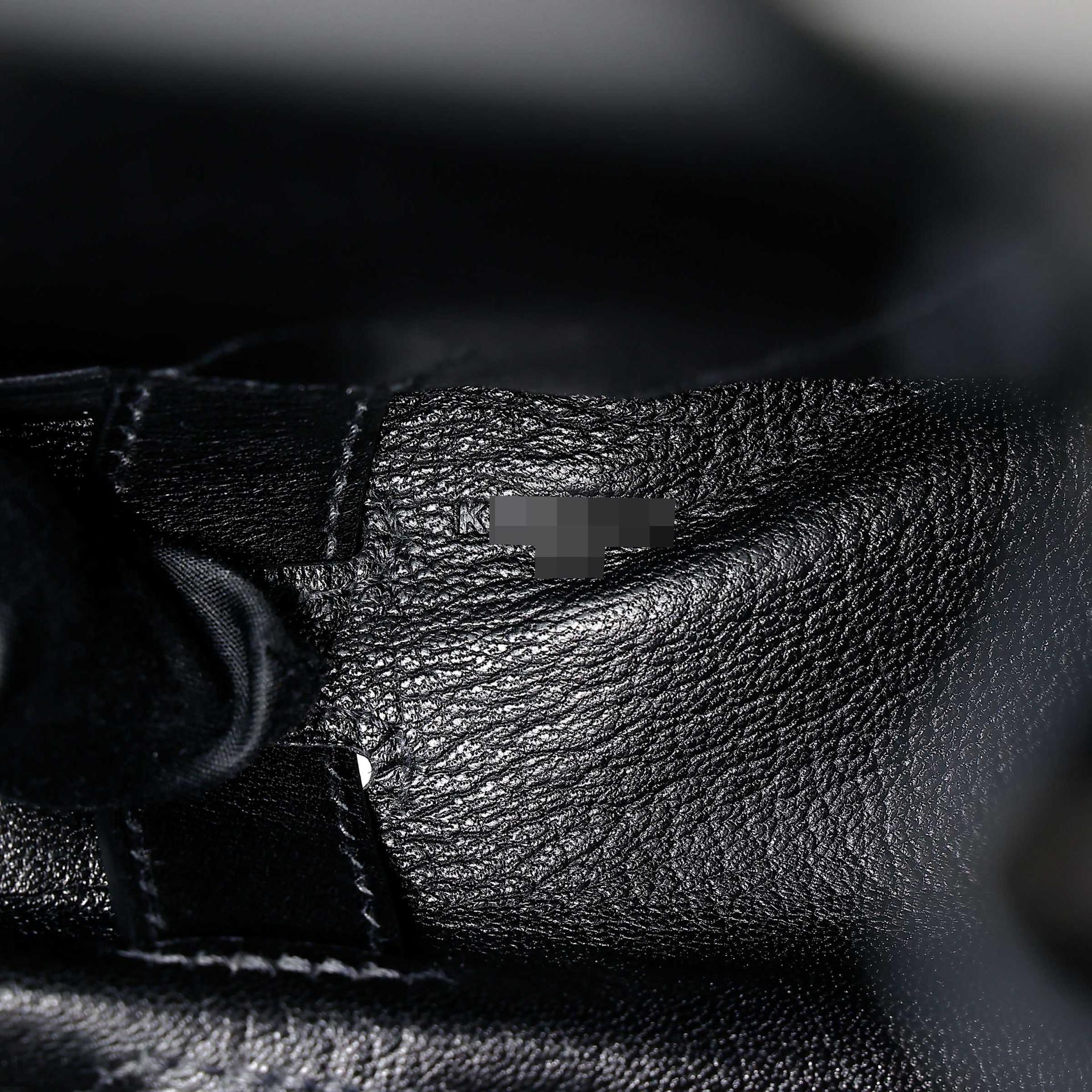 Very Good ( Rank A) HERMÈS Kelly Messenger PM Noir (89) Volupto calfskin Palladium hardware K (2025) - 28