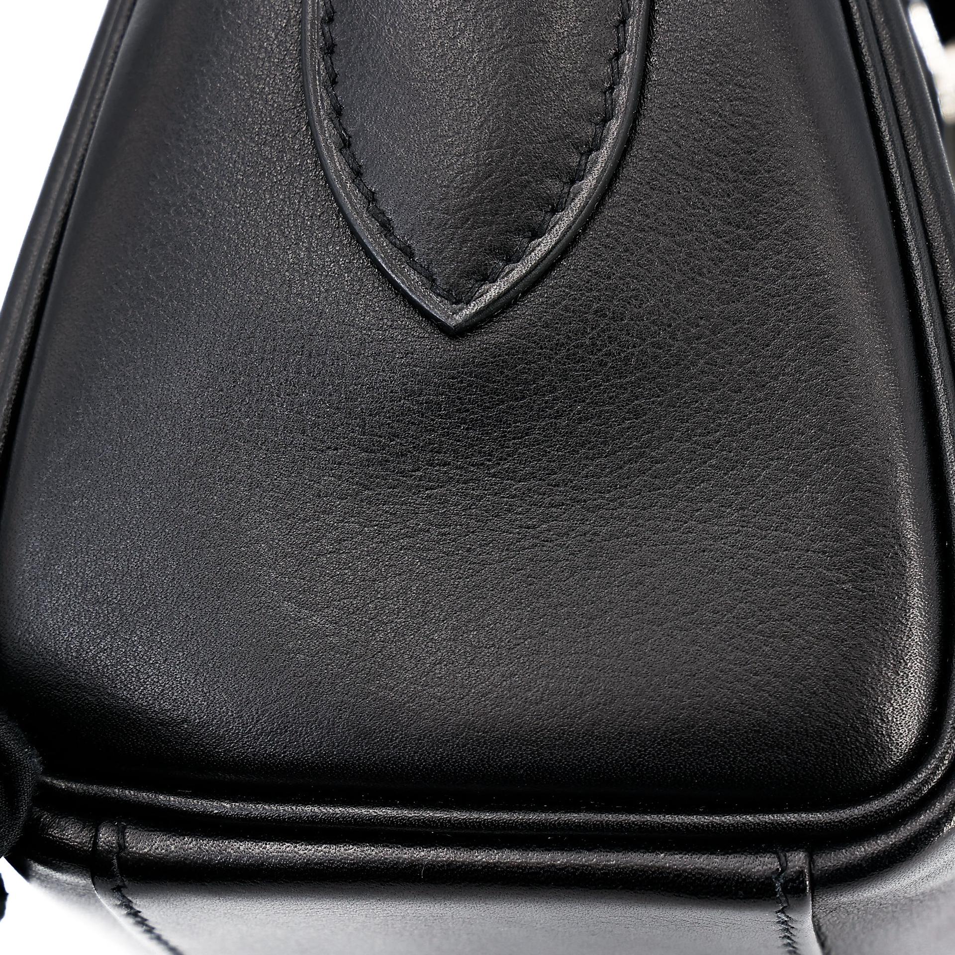 Very Good ( Rank A) HERMÈS Kelly Messenger PM Noir (89) Volupto calfskin Palladium hardware K (2025) - 16