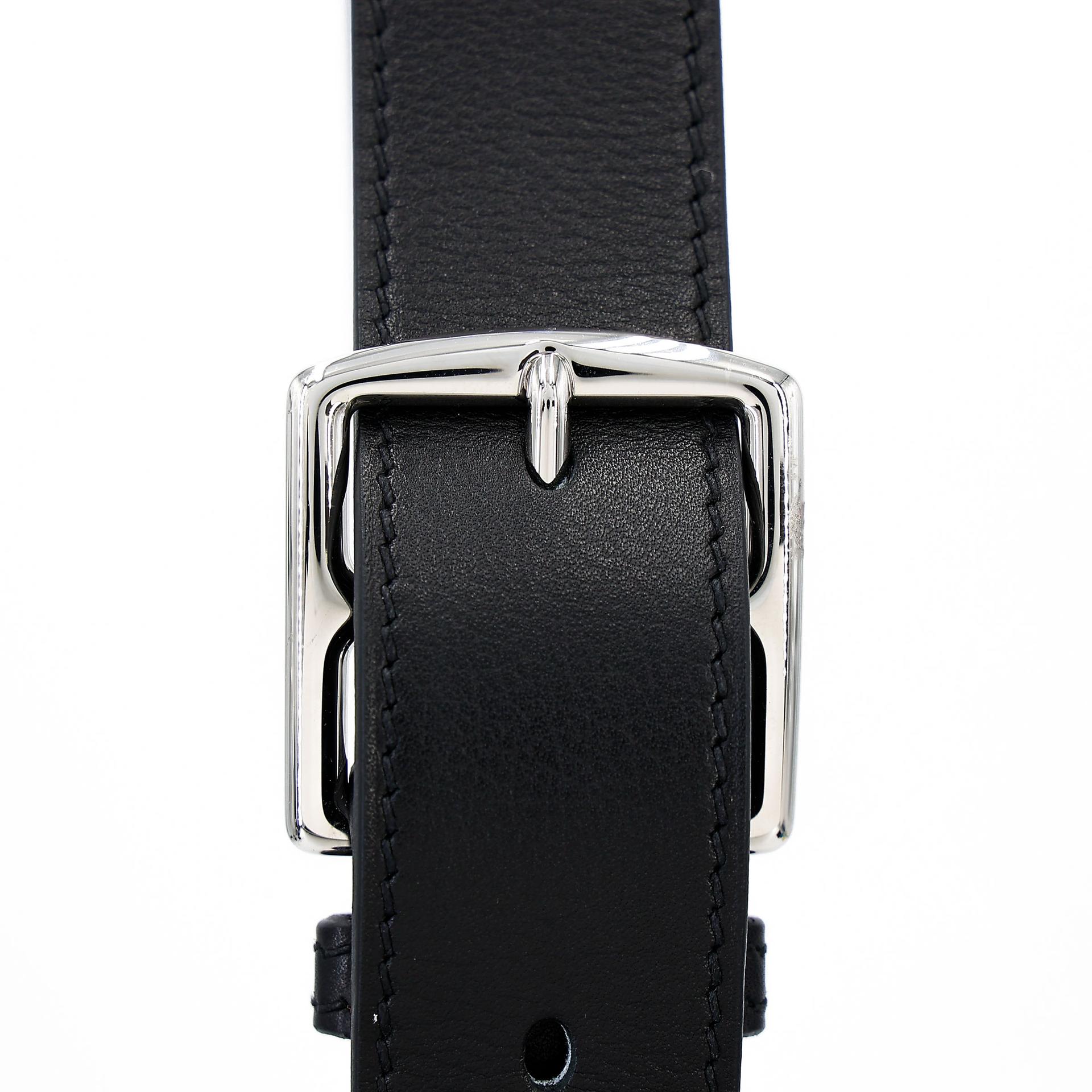 Very Good ( Rank A) HERMÈS Kelly Messenger PM Noir (89) Volupto calfskin Palladium hardware K (2025) - 6