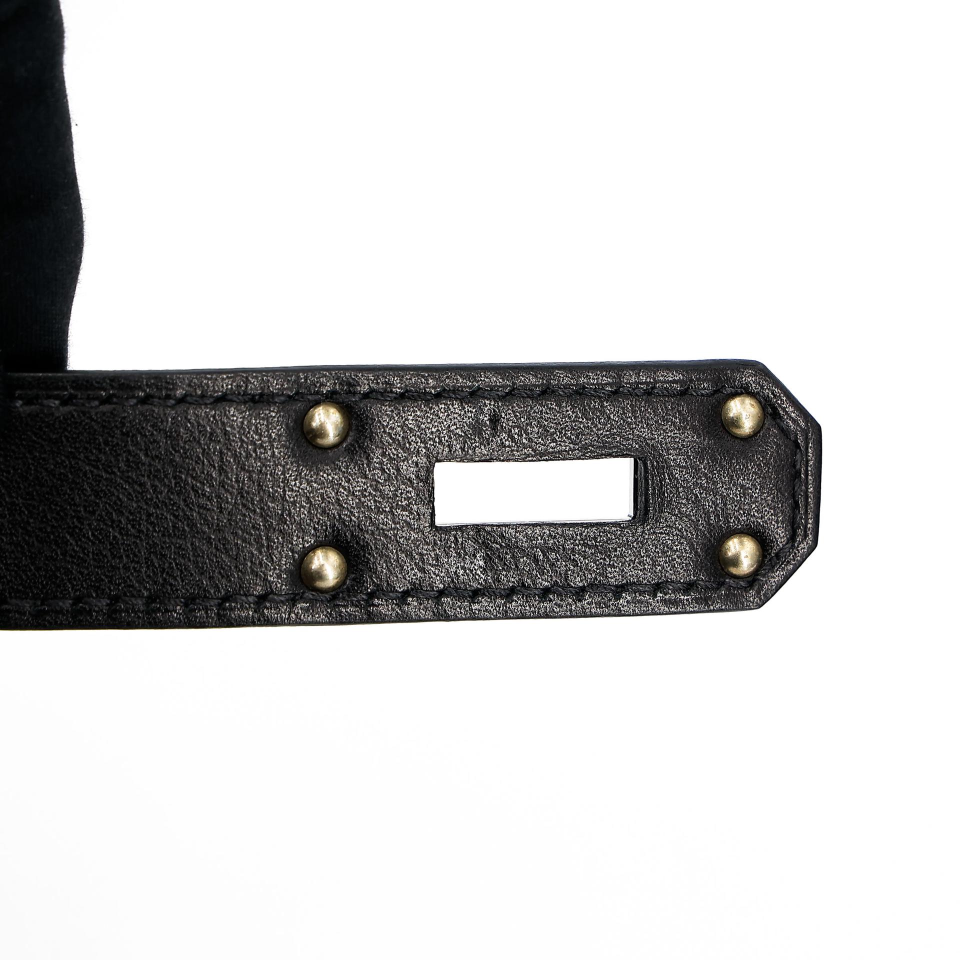 Very Good ( Rank A) HERMÈS Kelly Messenger PM Noir (89) Volupto calfskin Palladium hardware K (2025) - 22