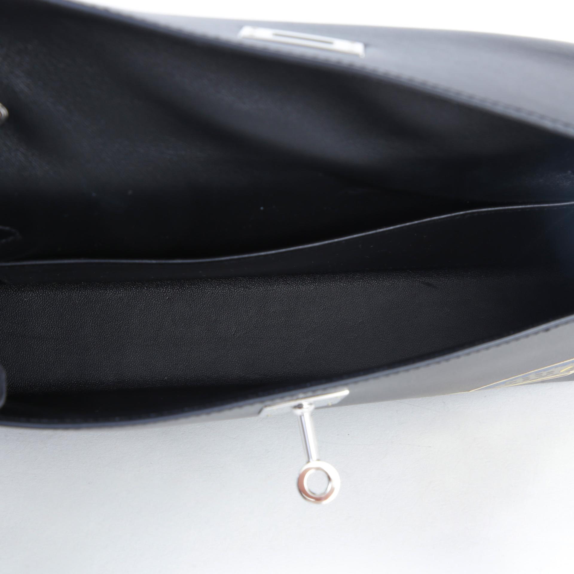 Unused ( Rank NS ) HERMÈS Limited Edition Kelly Elan cheval de bois Noir (89) Tadelakt Palladium hardware K (2025) - 10