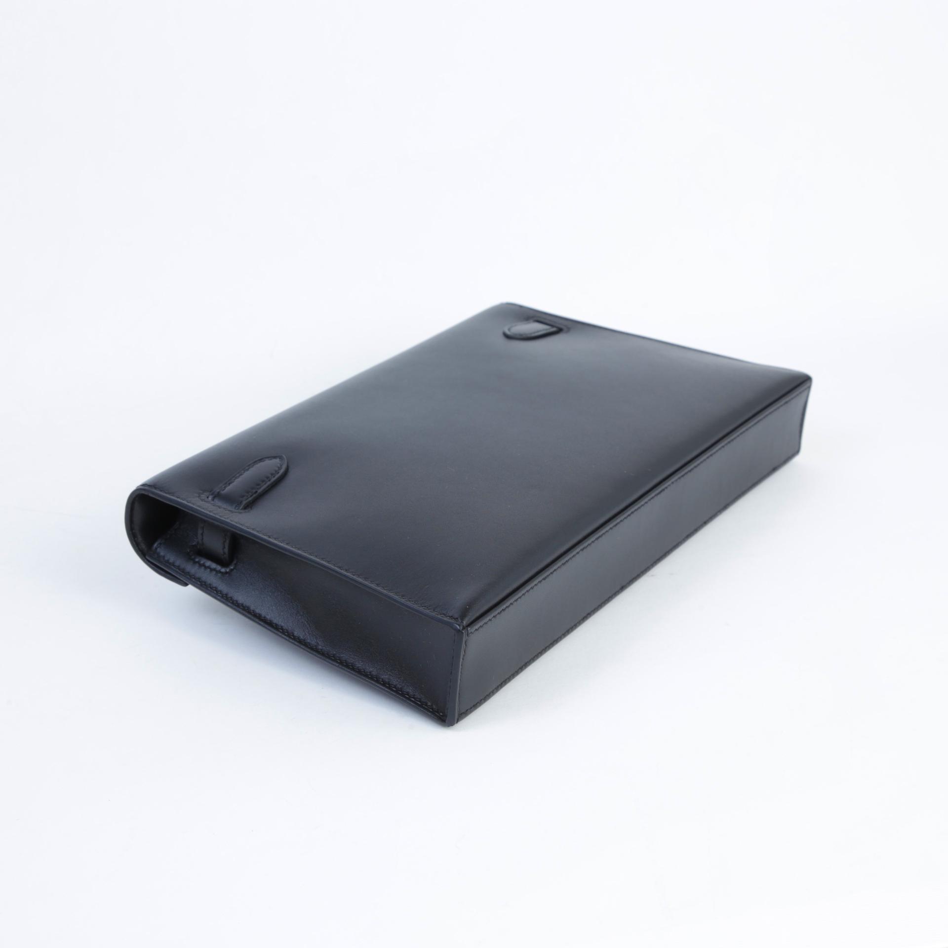 Unused ( Rank NS ) HERMÈS Limited Edition Kelly Elan cheval de bois Noir (89) Tadelakt Palladium hardware K (2025) - 6