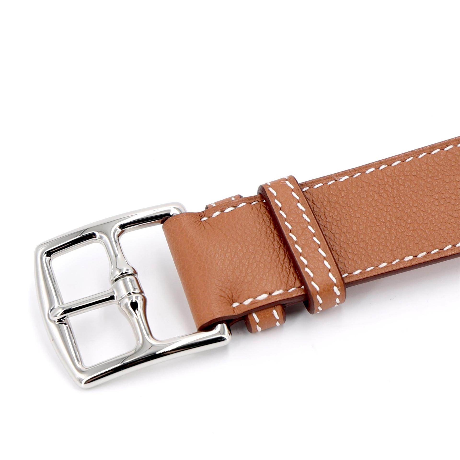 全新 HERMÈS 愛馬仕 Kelly Messenger PM 37 金棕色 Gold Evercolor皮 銀扣 K刻 2025年 - 6