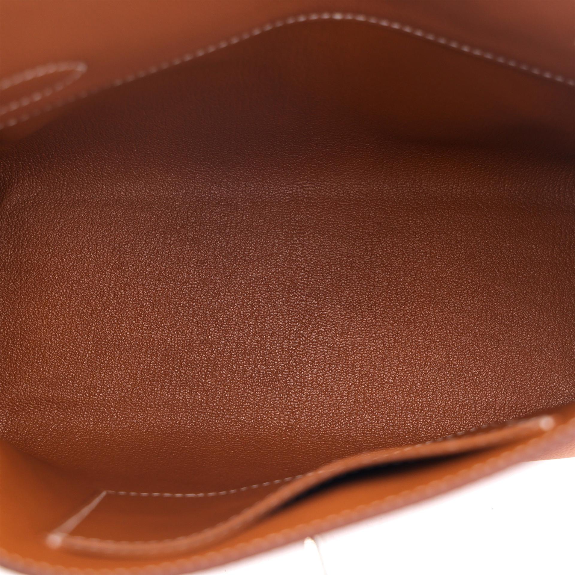 全新 HERMÈS 愛馬仕 Kelly Messenger PM 37 金棕色 Gold Evercolor皮 銀扣 K刻 2025年 - 13