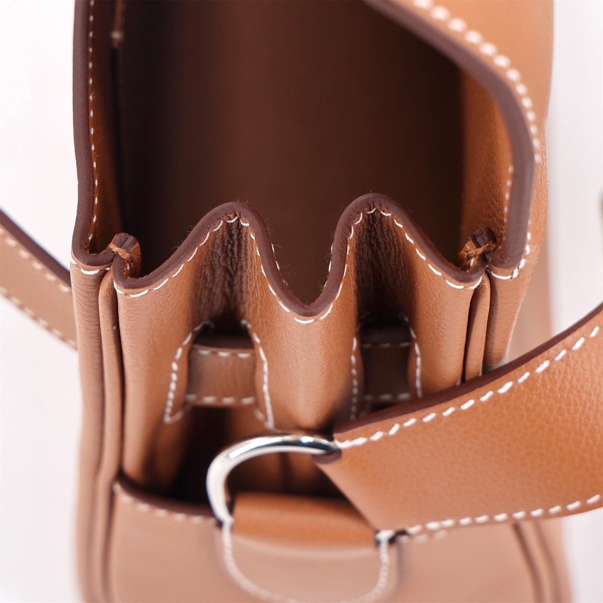 全新 HERMÈS 愛馬仕 Kelly Messenger PM 37 金棕色 Gold Evercolor皮 銀扣 K刻 2025年 - 15