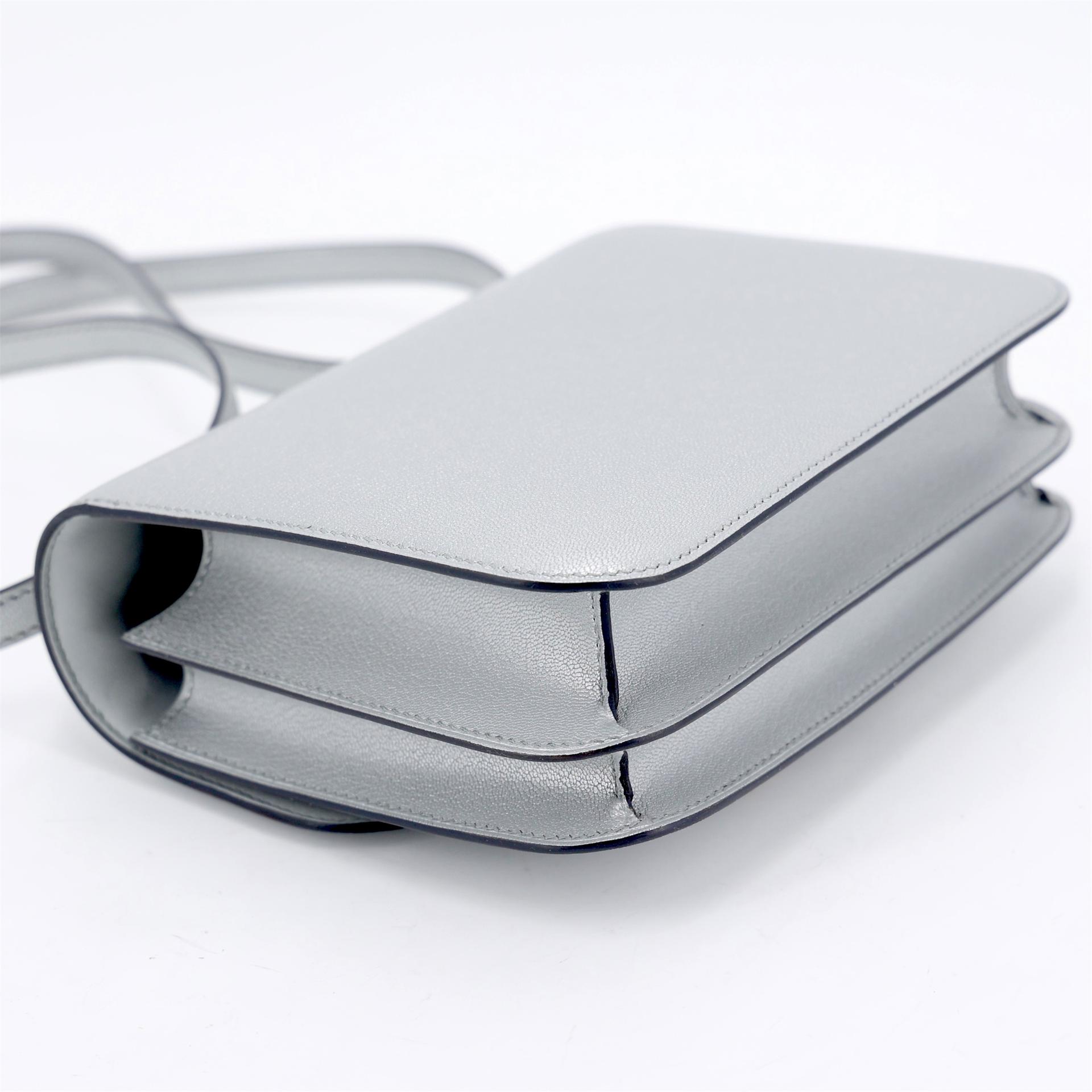 Brand New ( Rank N ) HERMÈS Constance Mini Argent (05) Chamkila Palladium hardware K (2025) - 8