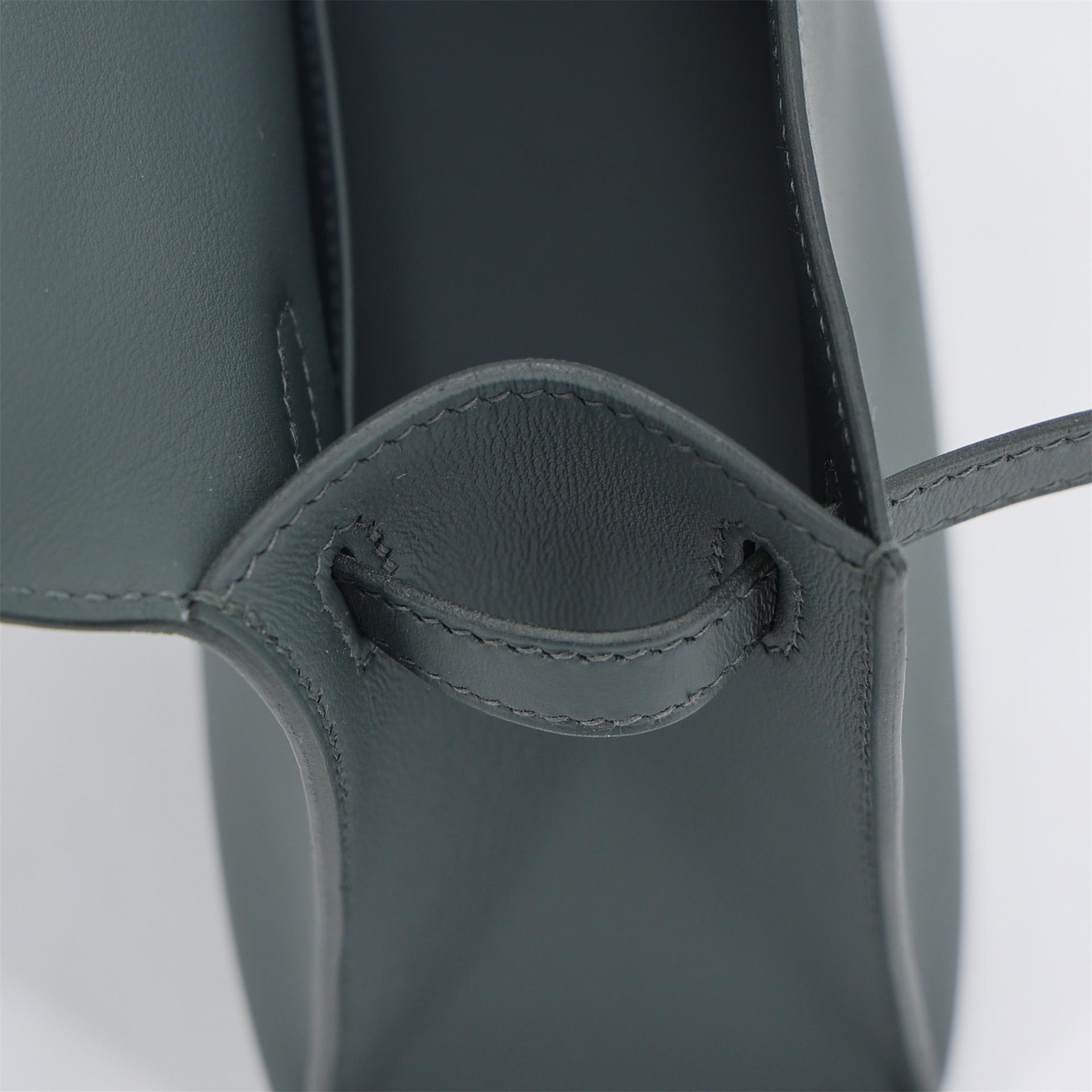 Brand New ( Rank N ) HERMÈS Kelly Pochette Vert Mangrove (Q0) Swift Permabrass hardware K (2025) - 14