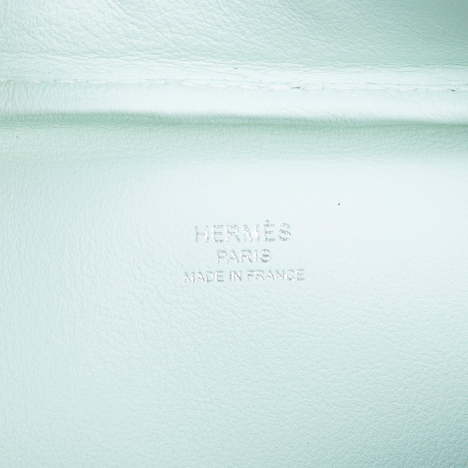 Brand New ( Rank N ) HERMÈS Plume Mini Vert Peppermint (N3) Swift Palladium hardware K (2025) - 9