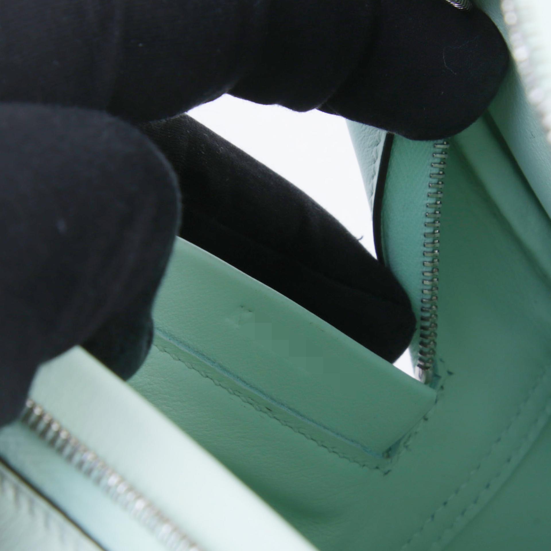 Brand New ( Rank N ) HERMÈS Plume Mini Vert Peppermint (N3) Swift Palladium hardware K (2025) - 11