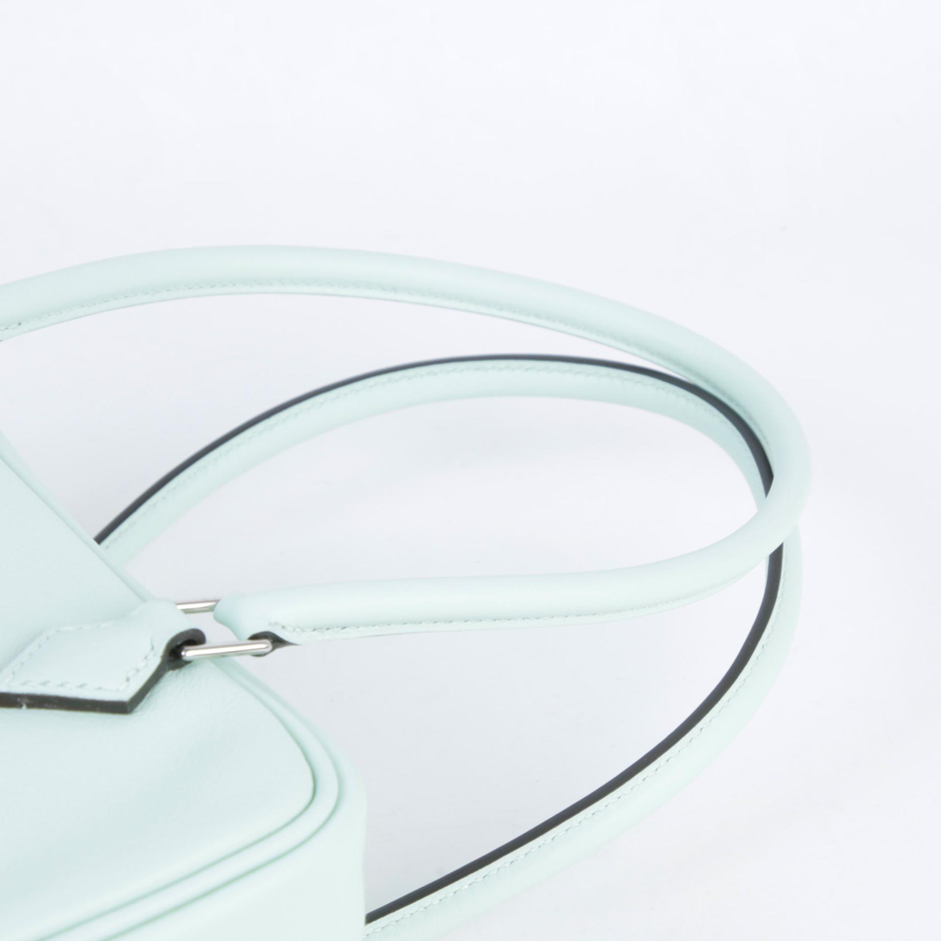 Brand New ( Rank N ) HERMÈS Plume Mini Vert Peppermint (N3) Swift Palladium hardware K (2025) - 3