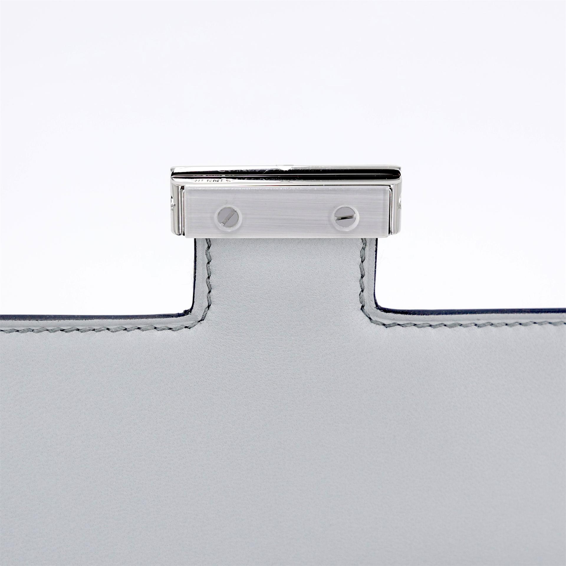 Brand New ( Rank N ) HERMÈS Constance Mini Argent (05) Chamkila Palladium hardware K (2025) - 12