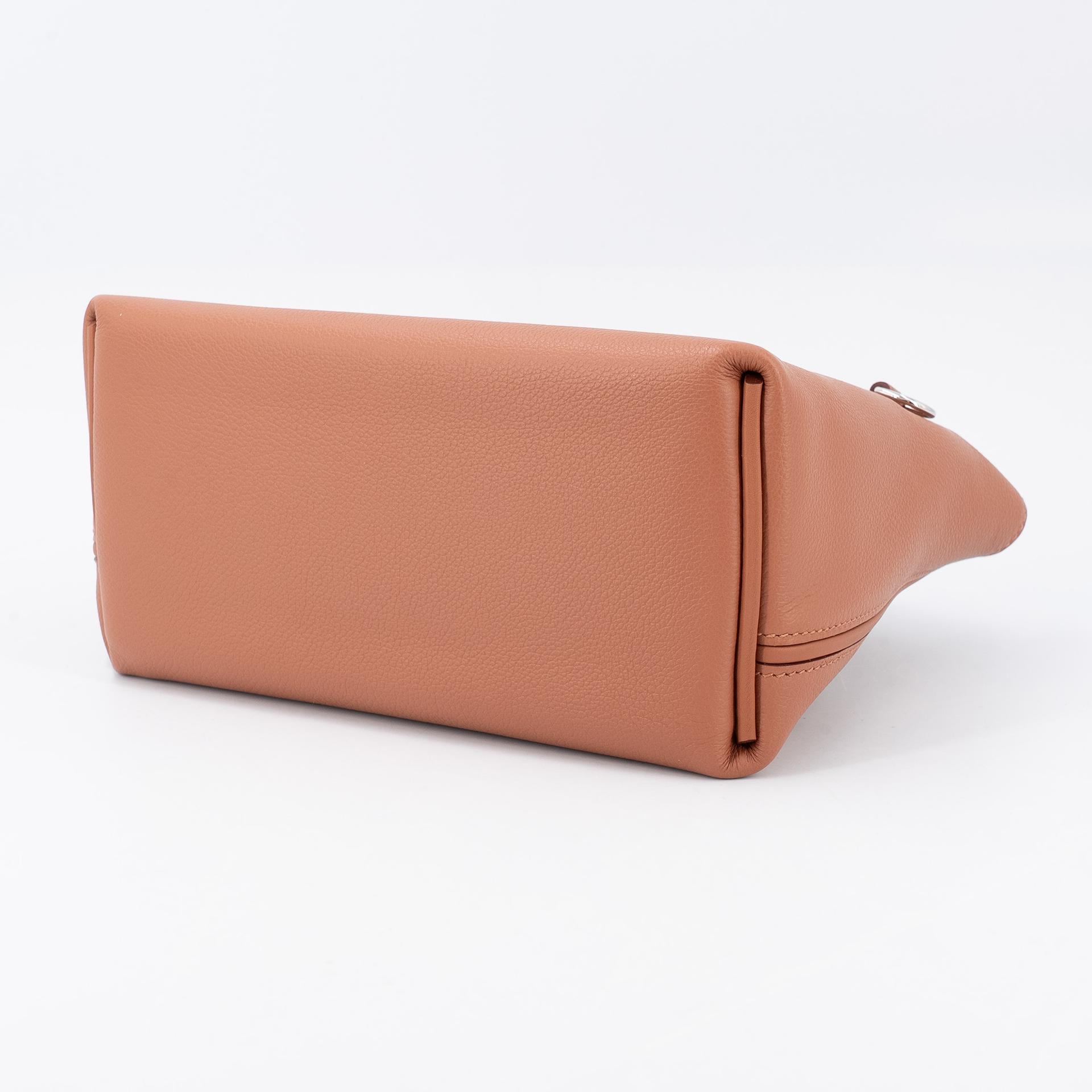 Brand New ( Rank N ) HERMÈS 24/24 - 21 mini Gold (37) Evercolor Swift Palladium hardware K (2025) - 7