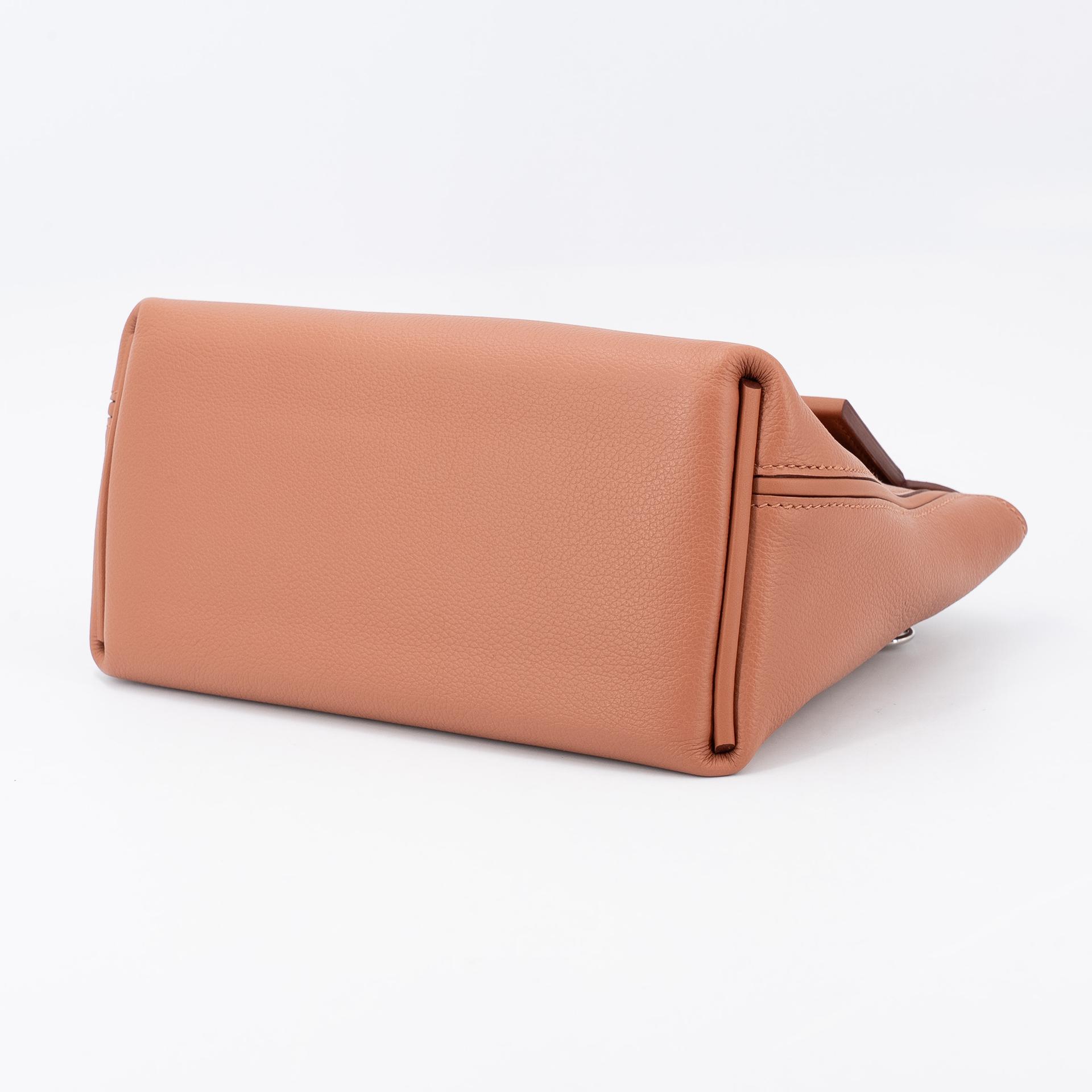 Brand New ( Rank N ) HERMÈS 24/24 - 21 mini Gold (37) Evercolor Swift Palladium hardware K (2025) - 6
