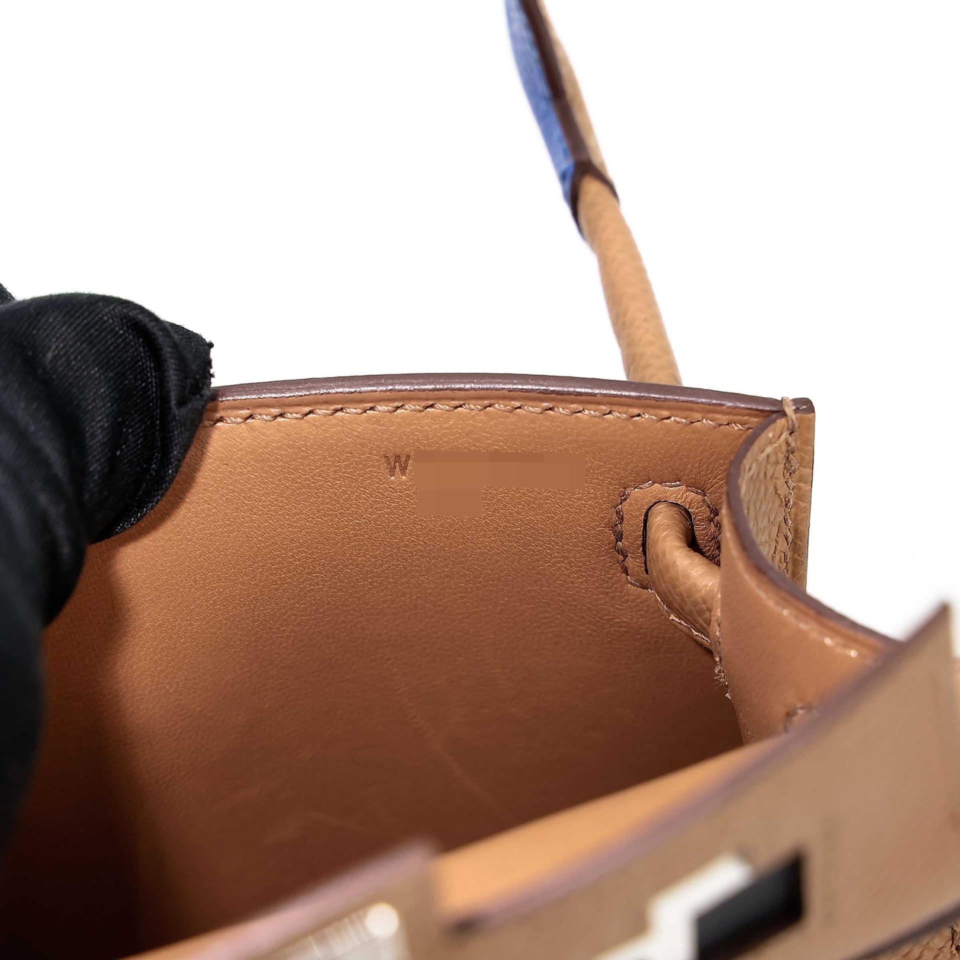 Excellent ( Rank SA ) HERMÈS Limited Edition Kelly Doll Picto Biscuit (4B) Bleu Frida (0F) Mauve Pale (09) Rose Texas (0E) Epsom Palladium hardware W (2024) - 30