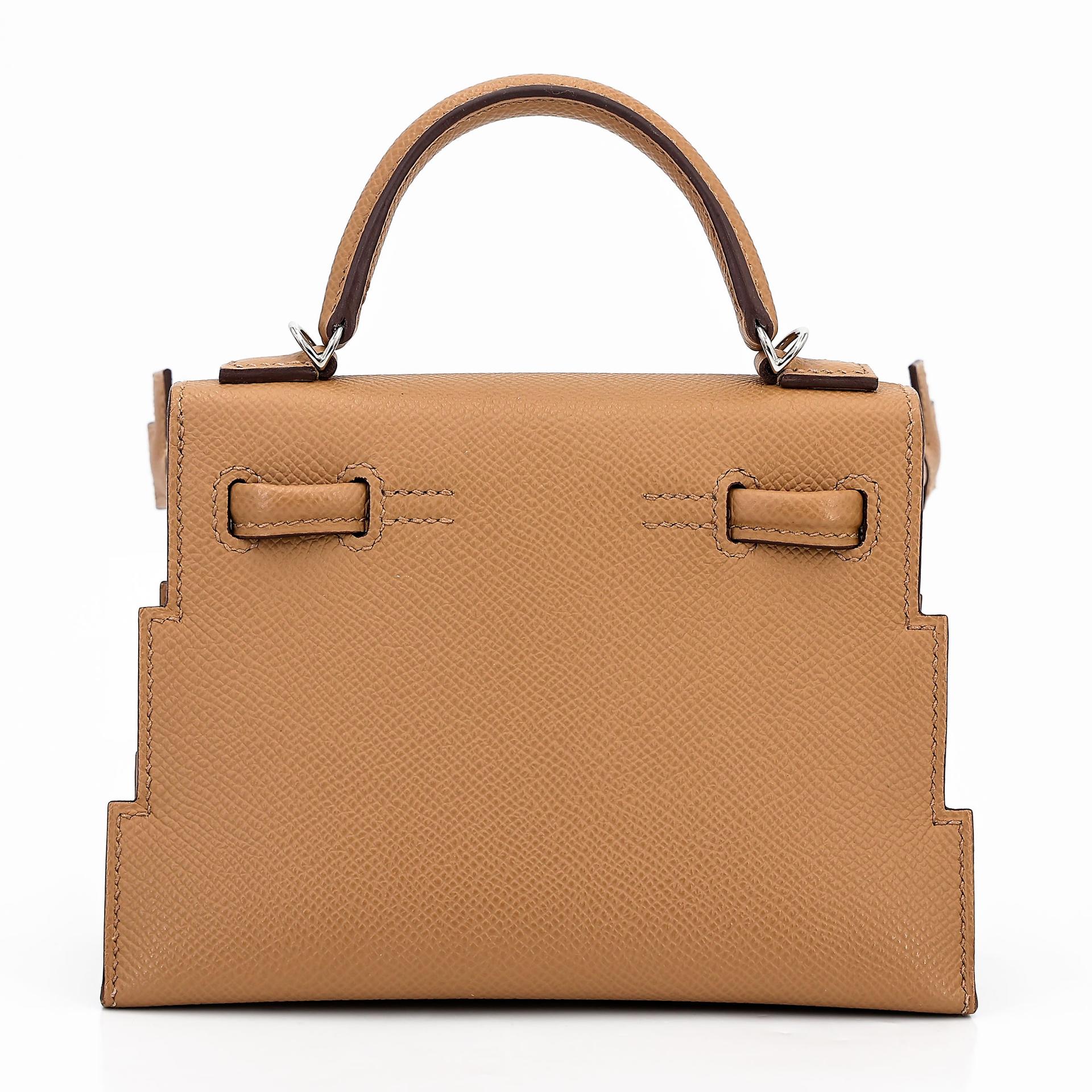 Excellent ( Rank SA ) HERMÈS Limited Edition Kelly Doll Picto Biscuit (4B) Bleu Frida (0F) Mauve Pale (09) Rose Texas (0E) Epsom Palladium hardware W (2024) - 2