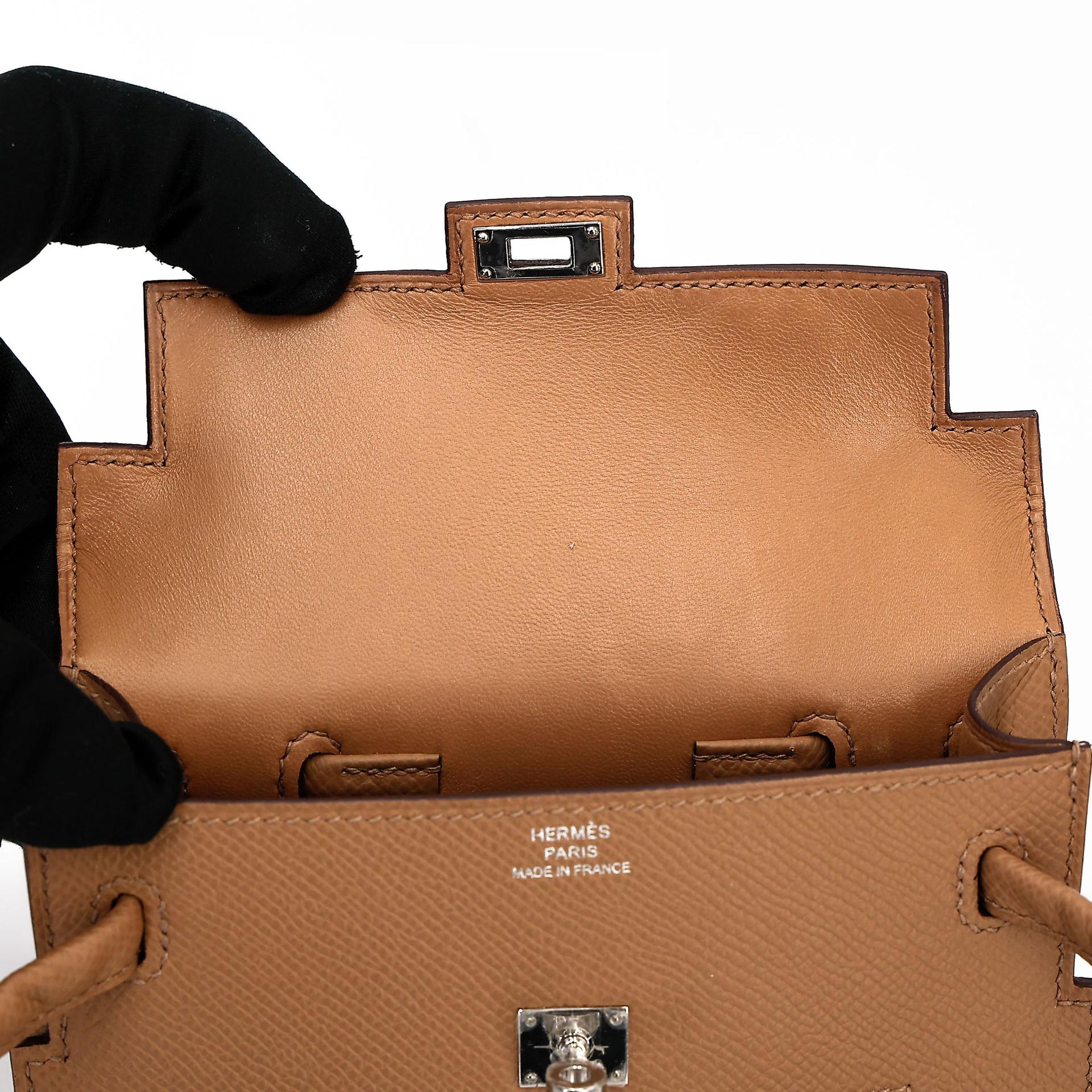 Excellent ( Rank SA ) HERMÈS Limited Edition Kelly Doll Picto Biscuit (4B) Bleu Frida (0F) Mauve Pale (09) Rose Texas (0E) Epsom Palladium hardware W (2024) - 24