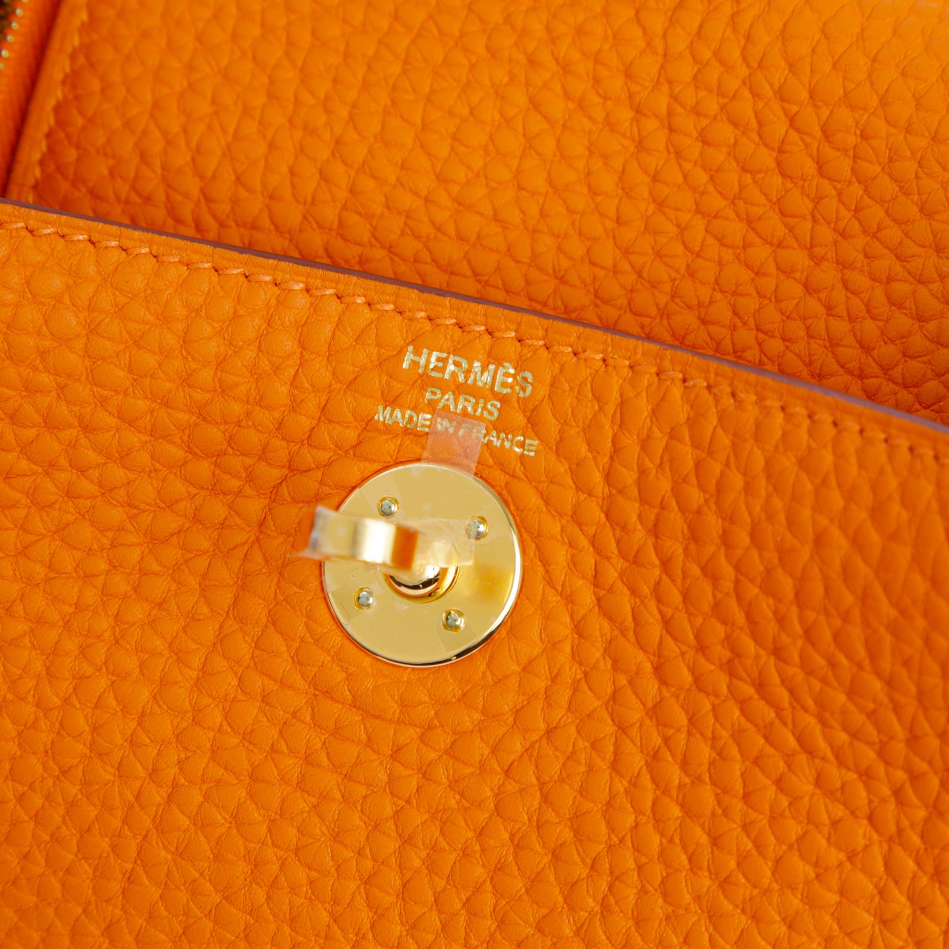 ランク NS 未使用品 HERMÈS エルメス ミニリンディ2 フー (9J) トリヨン ゴールド金具 U刻印 (2022) - 9