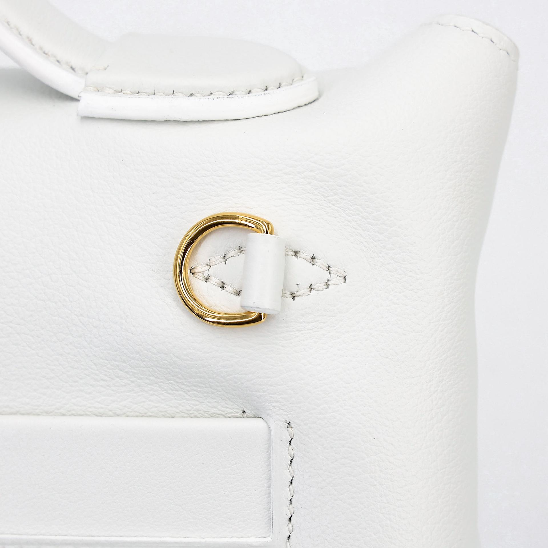 ランク NS 未使用品 HERMÈS エルメス ヴァンキャトルミニ ニューホワイト (0U) エバーカラー スイフト ゴールド金具 B刻印 (2023) - 10