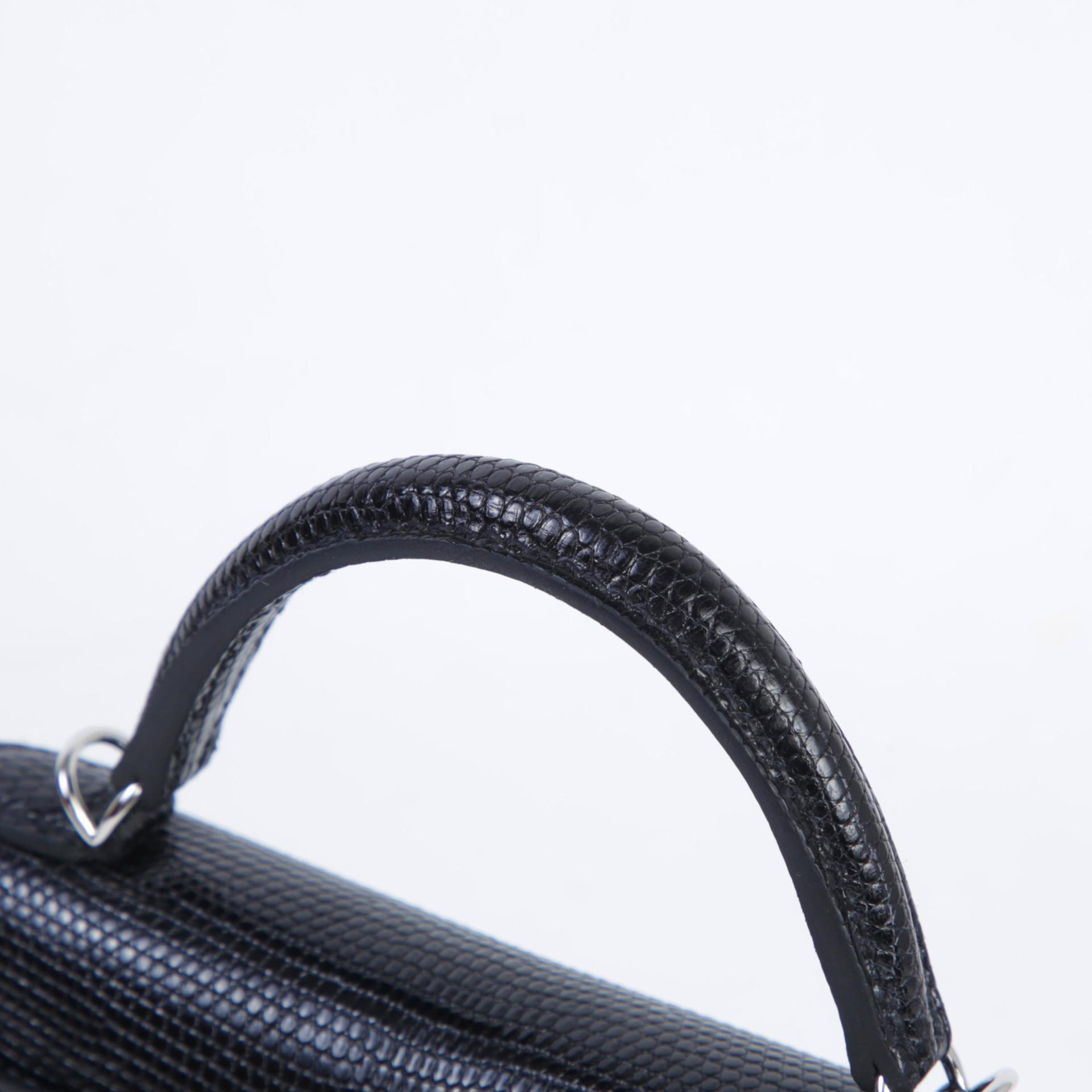 全新 HERMÈS 愛馬仕 Mini Kelly 二代 89 黑色 Noir (Black) 蜥蜴皮 銀扣 K刻 2025年 - 3