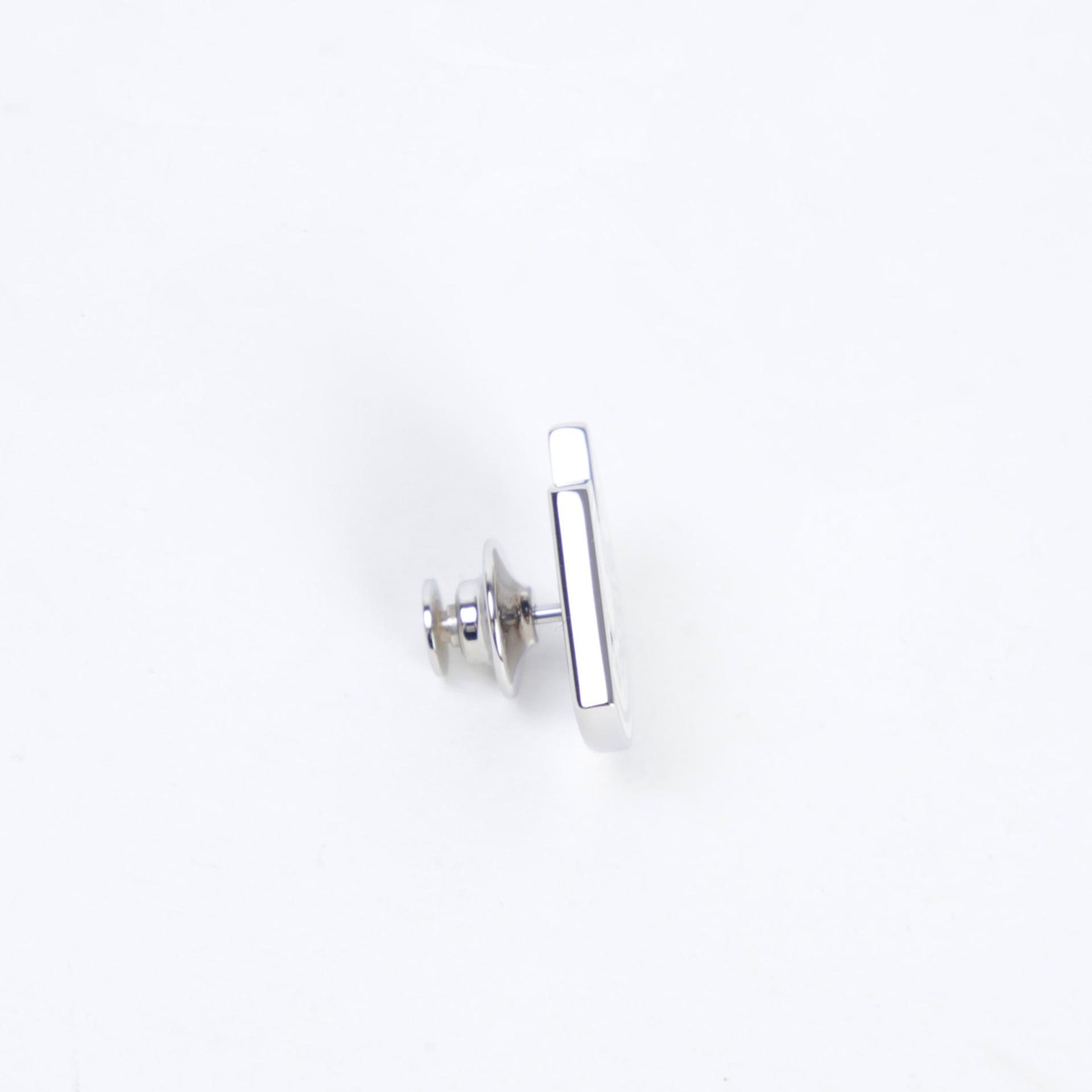 Unused ( Rank NS ) HERMÈS Pin Brooch carrousel Brooch White Silver 925 Palladium hardware - 3
