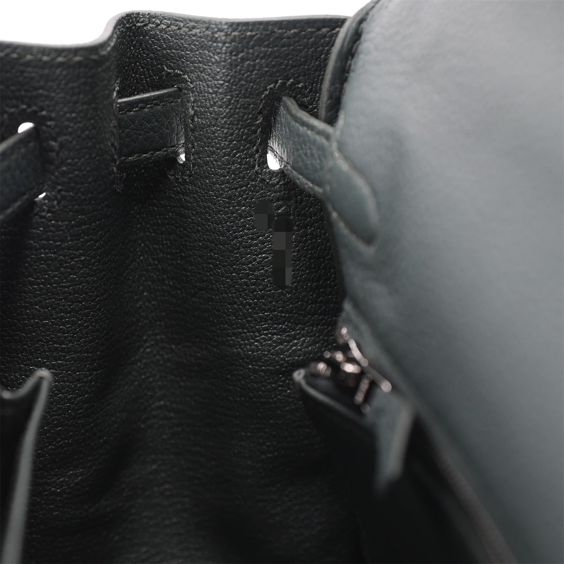 Brand New ( Rank N ) HERMÈS Kelly 25 Vert Mangrove (Q0) Togo Palladium hardware K (2025) - 14