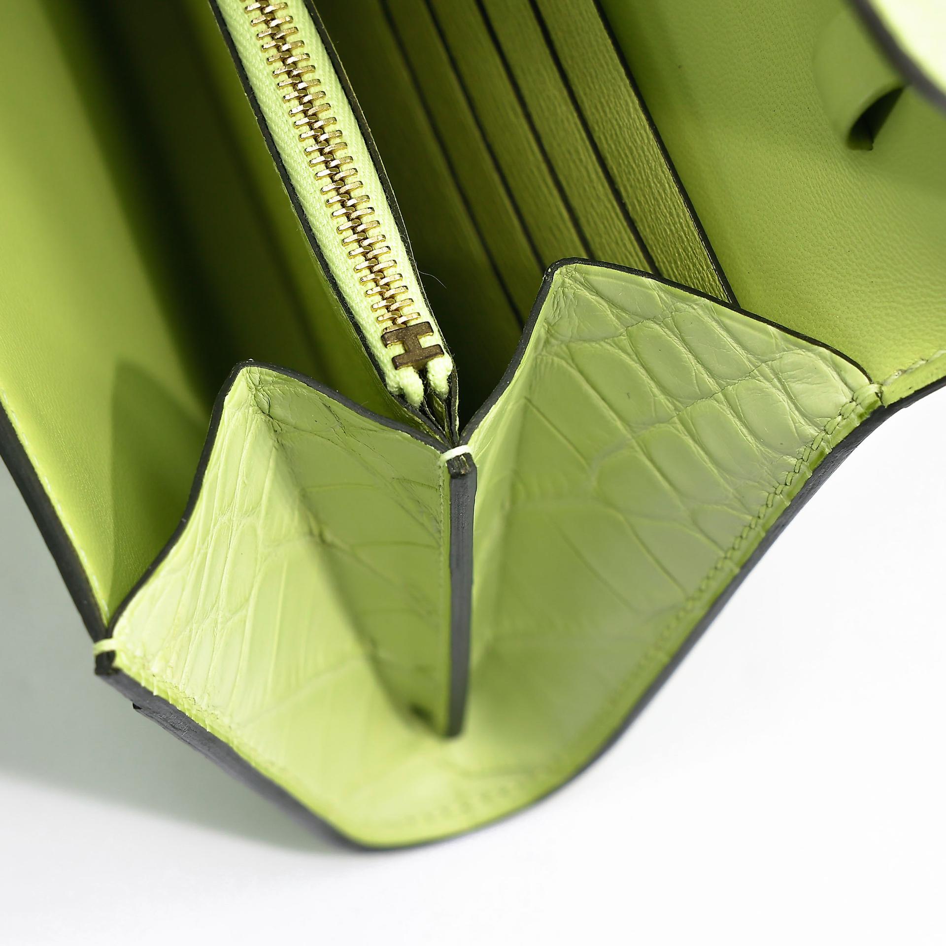 Unused ( Rank NS ) HERMÈS Constance To Go Jaune Bourgeon (R9) Matte Alligator Gold hardware D (2019) - 14