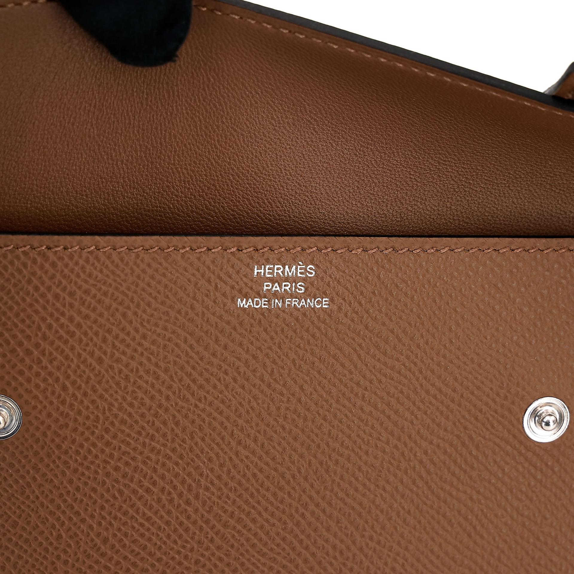 Brand New ( Rank N ) HERMÈS Limited Edition Kelly Doll Picto Gris misty (H0) Noir (89) Vert Fizz (0S) Alezan (3G) Epsom Palladium hardware W (2024) - 28