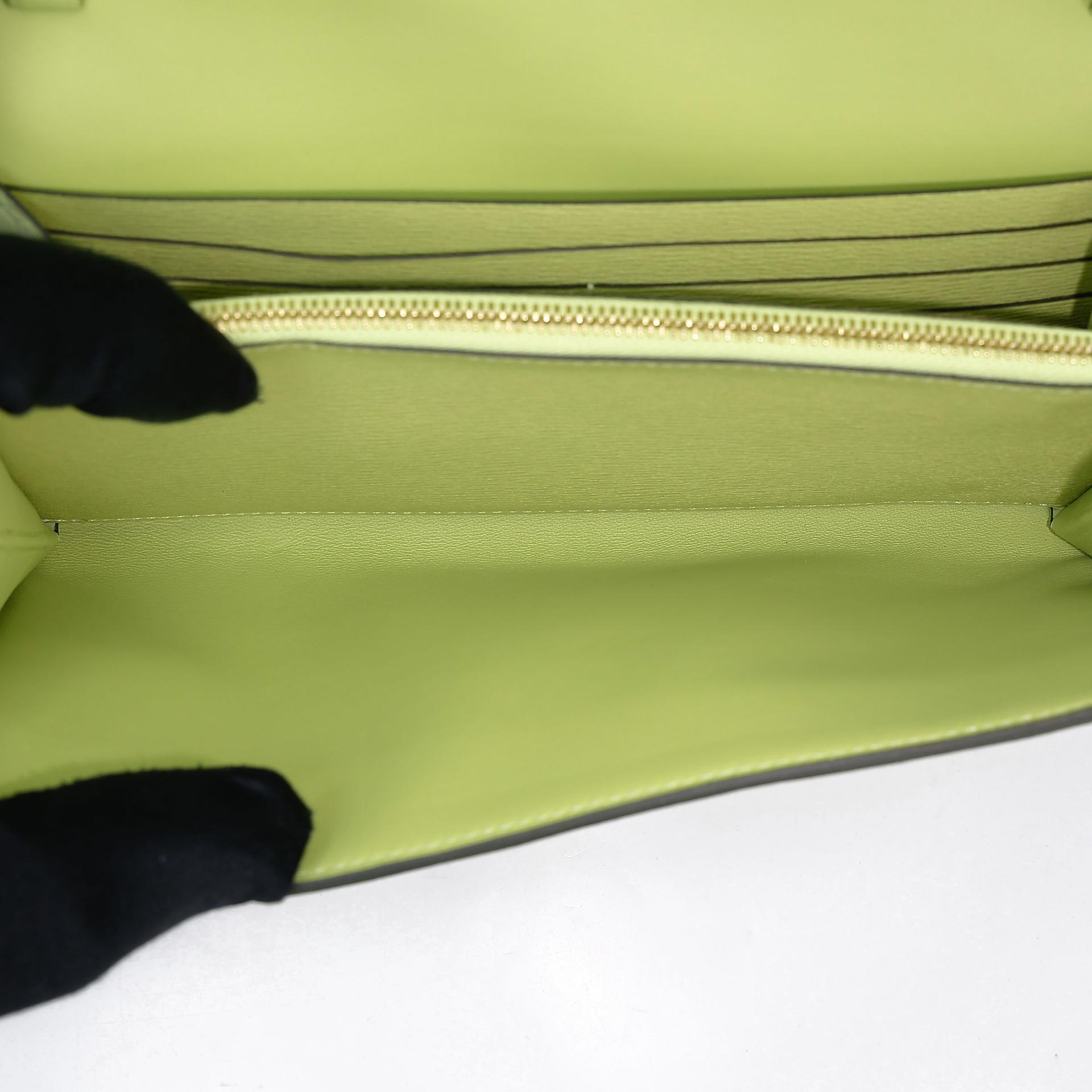 Unused ( Rank NS ) HERMÈS Constance To Go Jaune Bourgeon (R9) Matte Alligator Gold hardware D (2019) - 20