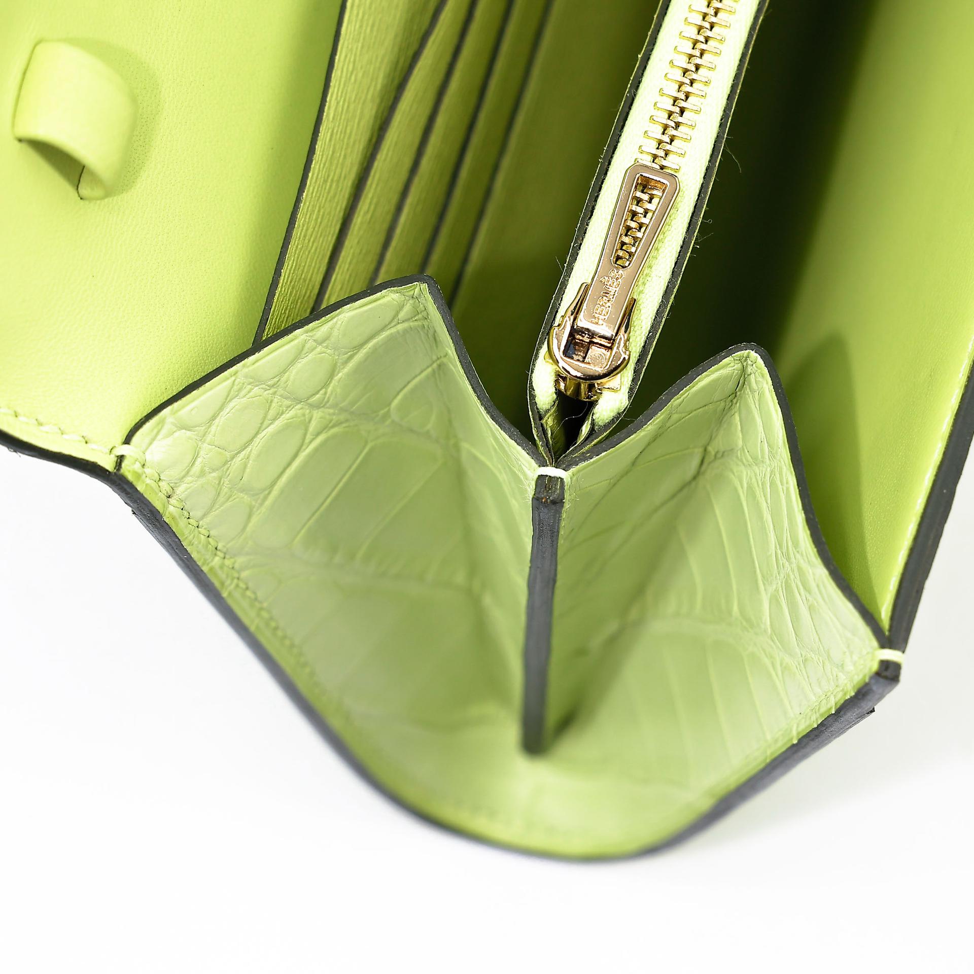 Unused ( Rank NS ) HERMÈS Constance To Go Jaune Bourgeon (R9) Matte Alligator Gold hardware D (2019) - 15