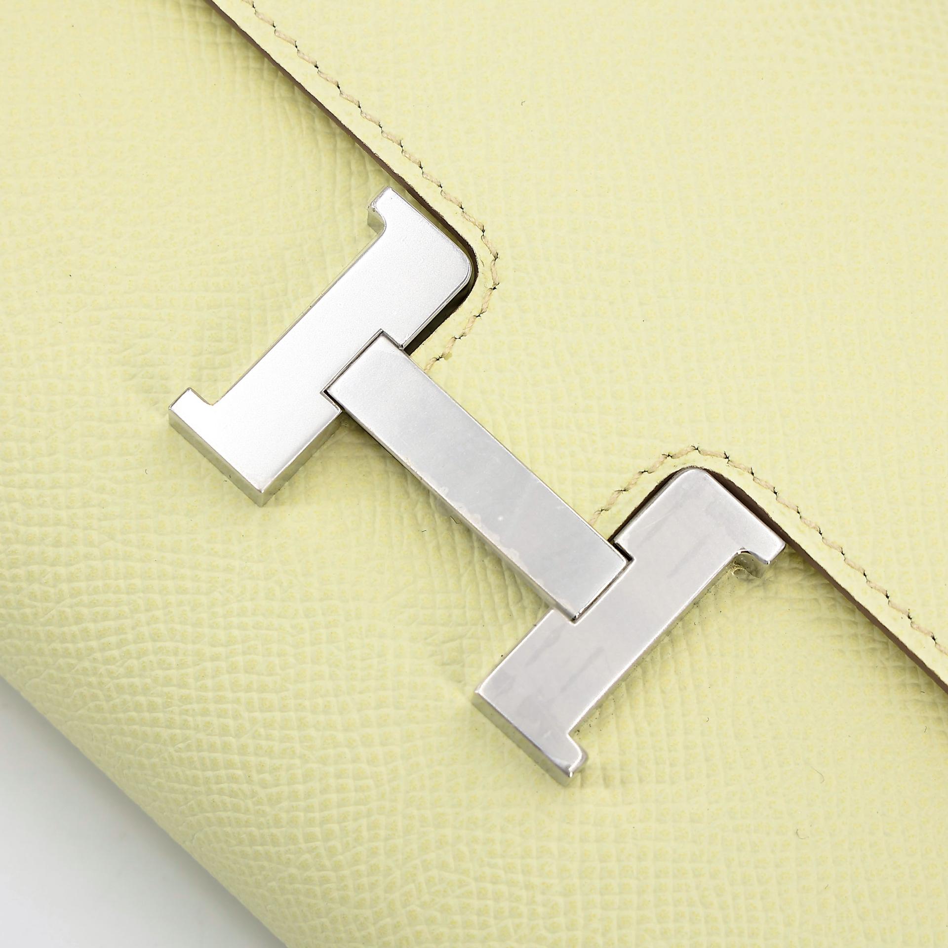 Brand New ( Rank N ) HERMÈS Constance To Go Jaune milton (i8) Epsom Palladium hardware K (2025) - 8