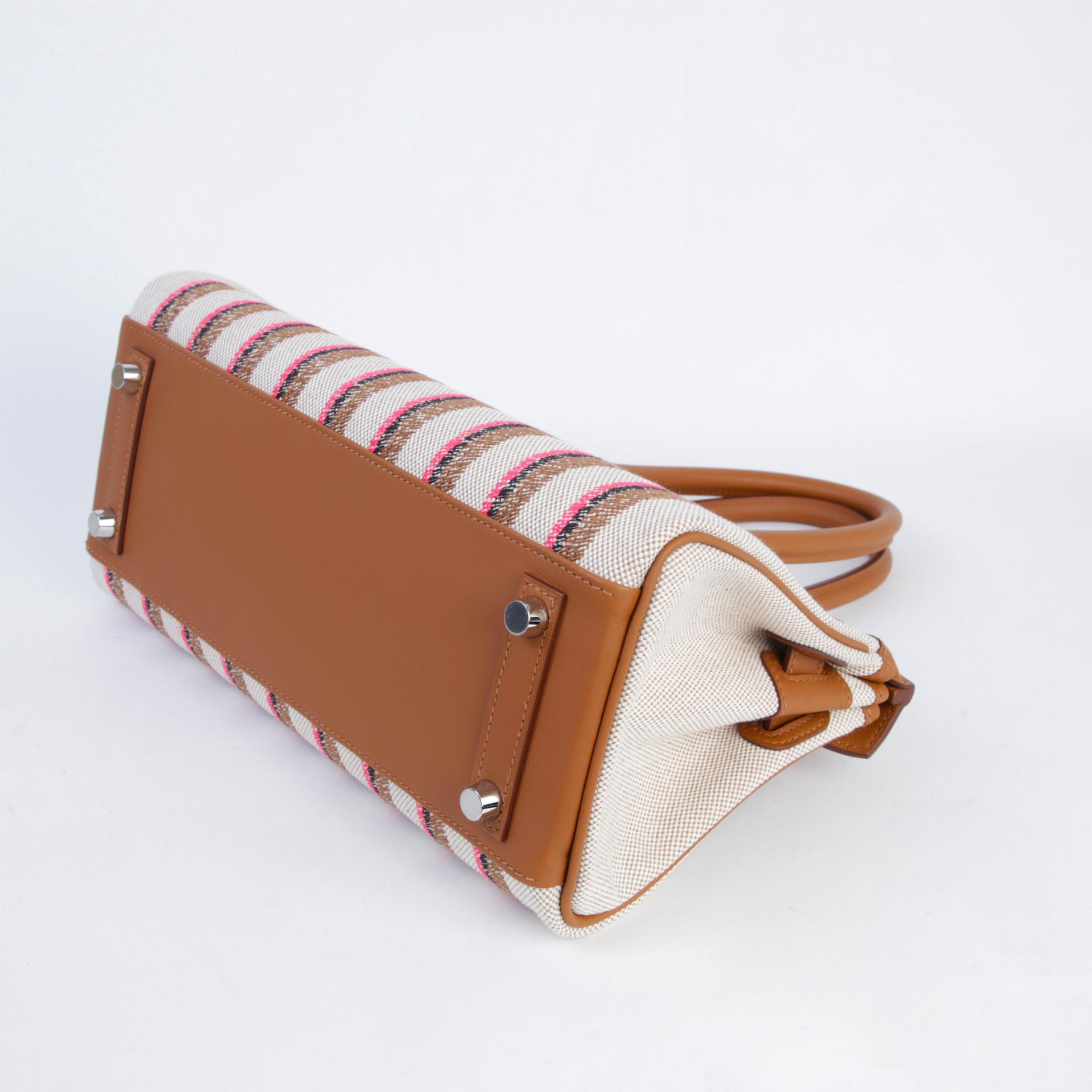 ランク N 新品 HERMÈS エルメス バーキンショルダーライト29 ゴールド (37) スイフト トワルアッシュ シルバー金具 K刻印 (2025) - 7