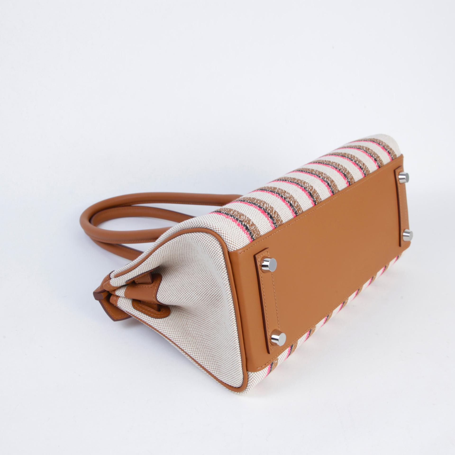 ランク N 新品 HERMÈS エルメス バーキンショルダーライト29 ゴールド (37) スイフト トワルアッシュ シルバー金具 K刻印 (2025) - 6
