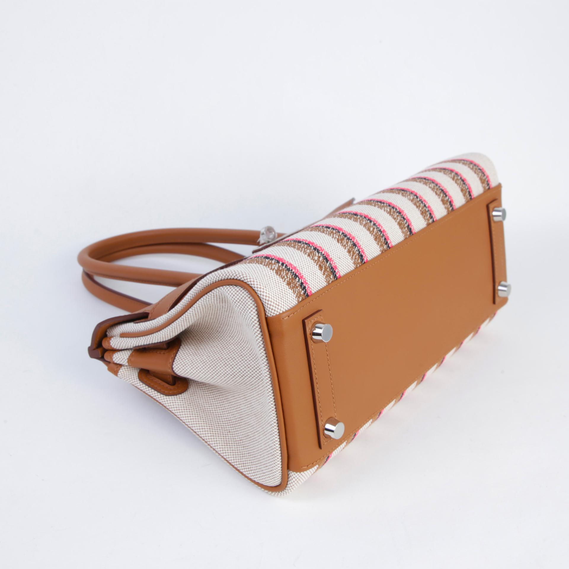ランク N 新品 HERMÈS エルメス バーキンショルダーライト29 ゴールド (37) スイフト トワルアッシュ シルバー金具 K刻印 (2025) - 4